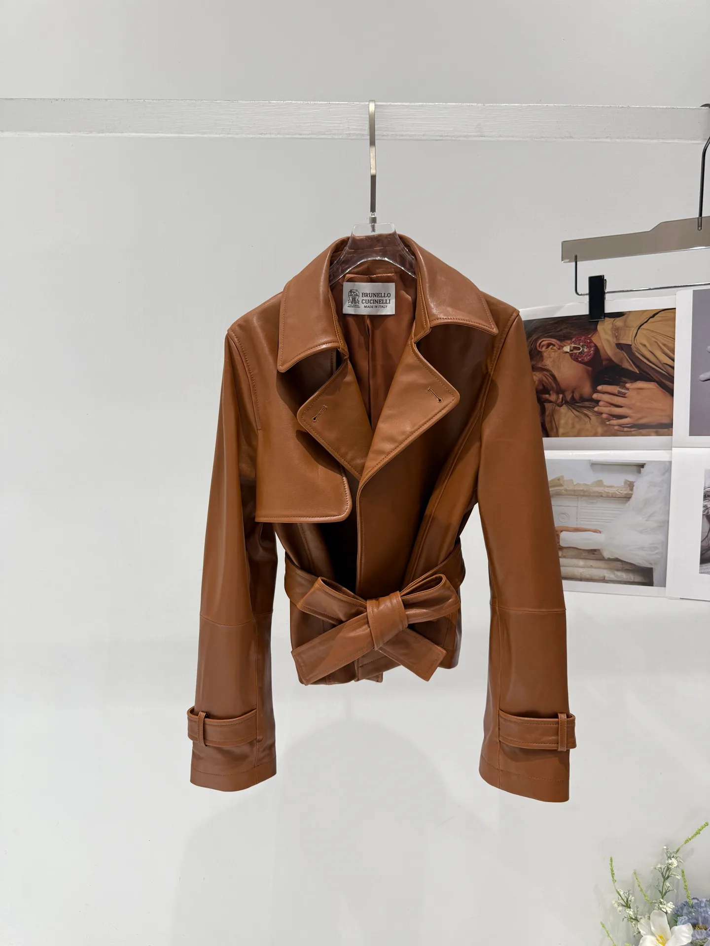 Кожаные Куртки И Дублёнки Женские Brunello Cucinelli 13683067