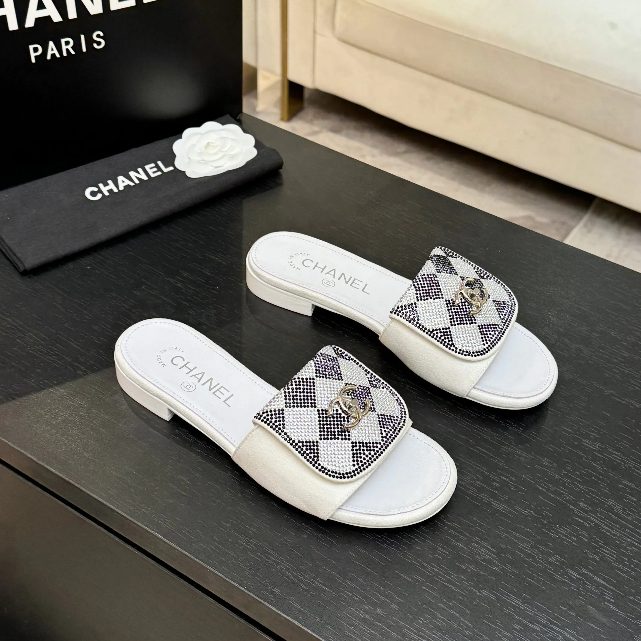 Шлепанцы Женские Chanel 1468226