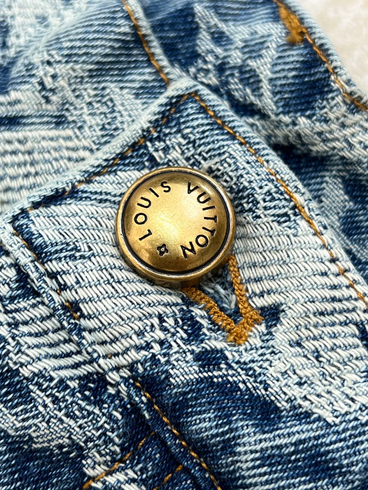 Джинсы Мужские Louis Vuitton 1801682