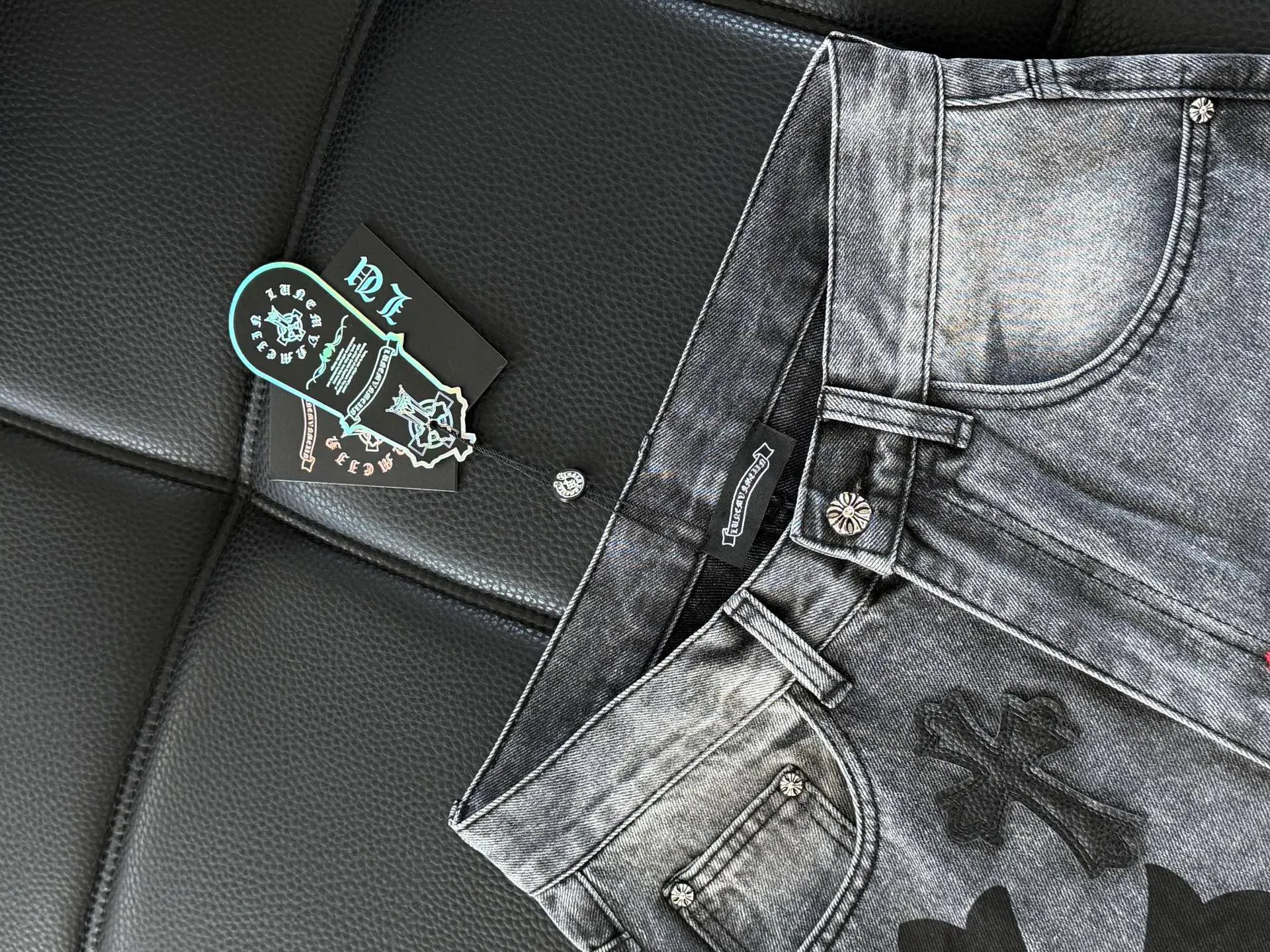 Джинсы Женские Chrome Hearts 3375347
