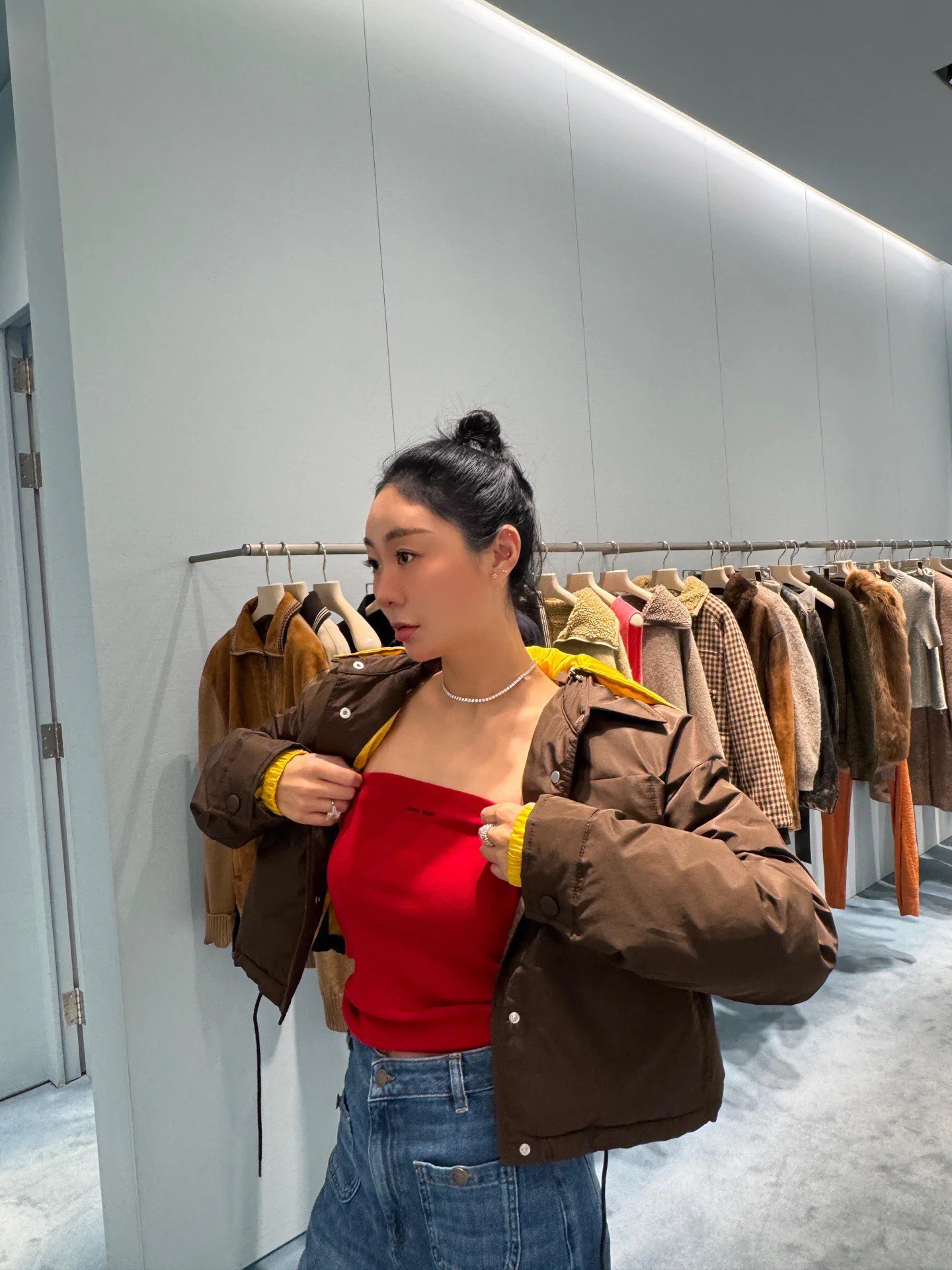 Куртки И Пуховики Женские Miu Miu 5211626