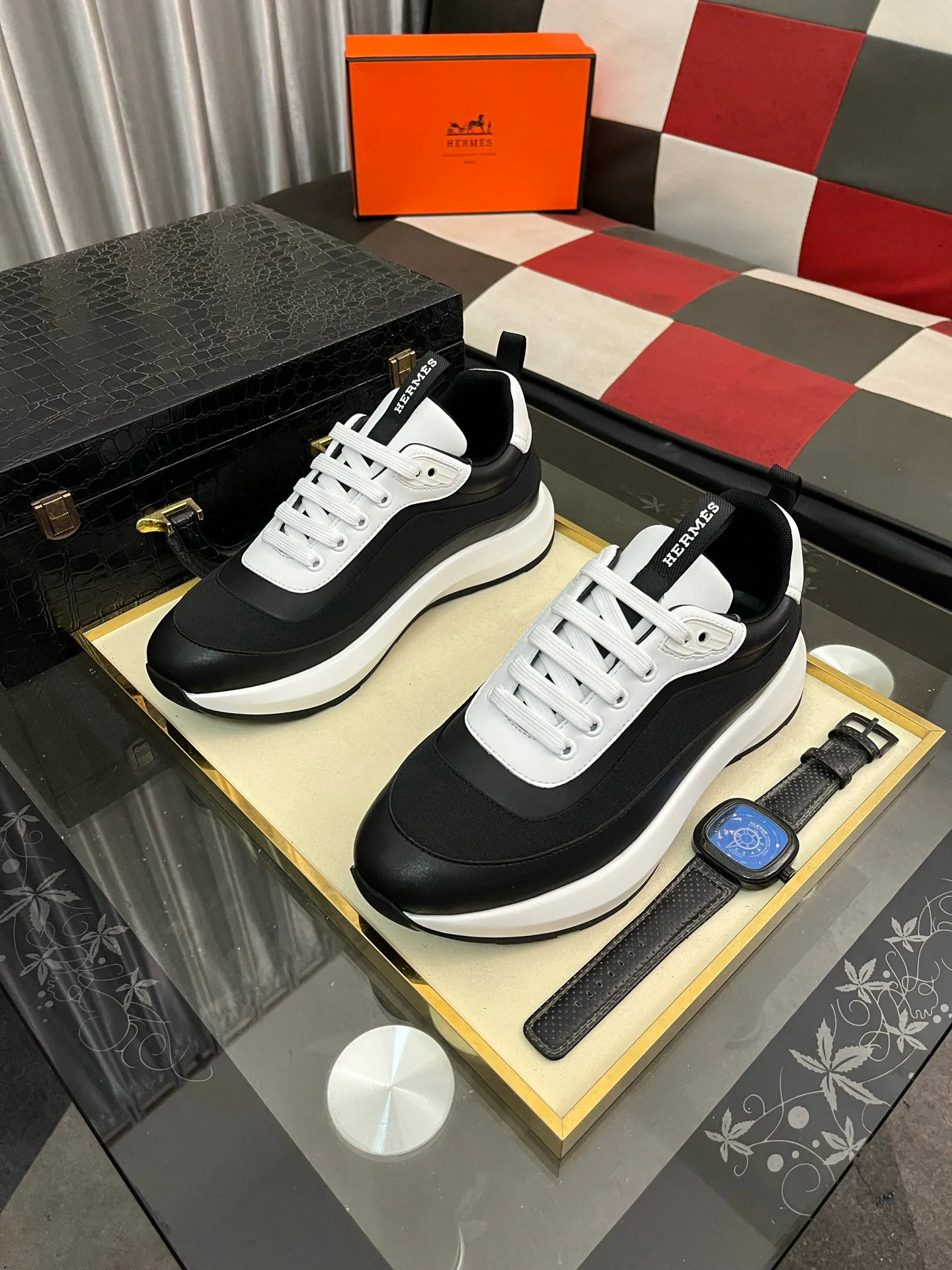 Кроссовки Мужские Hermes 160405