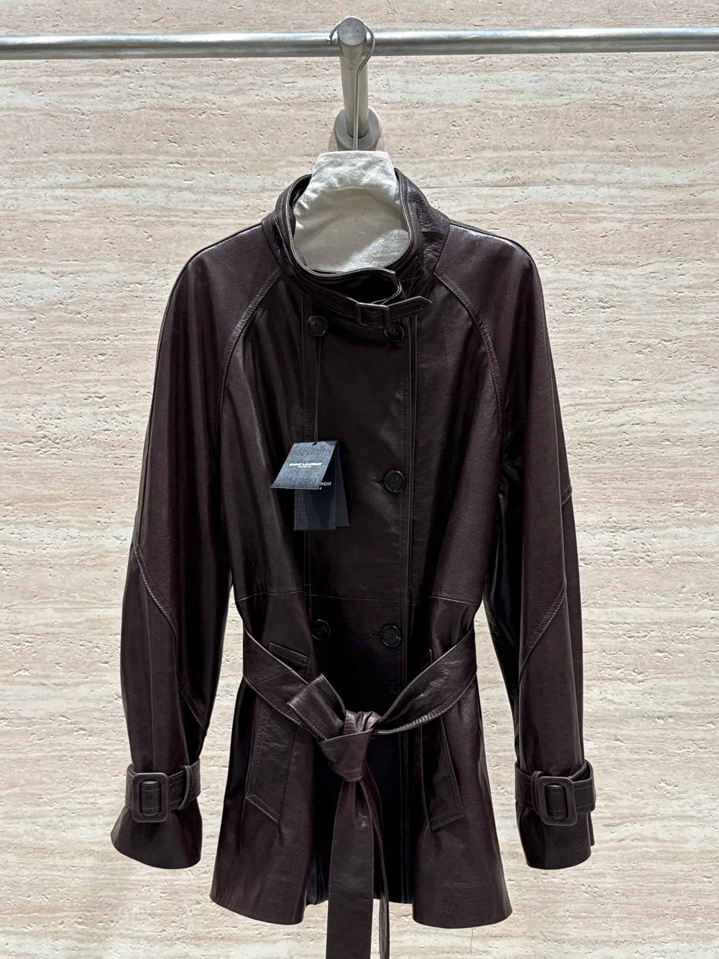 Кожаные Куртки И Дублёнки Мужские Saint Laurent 4575558