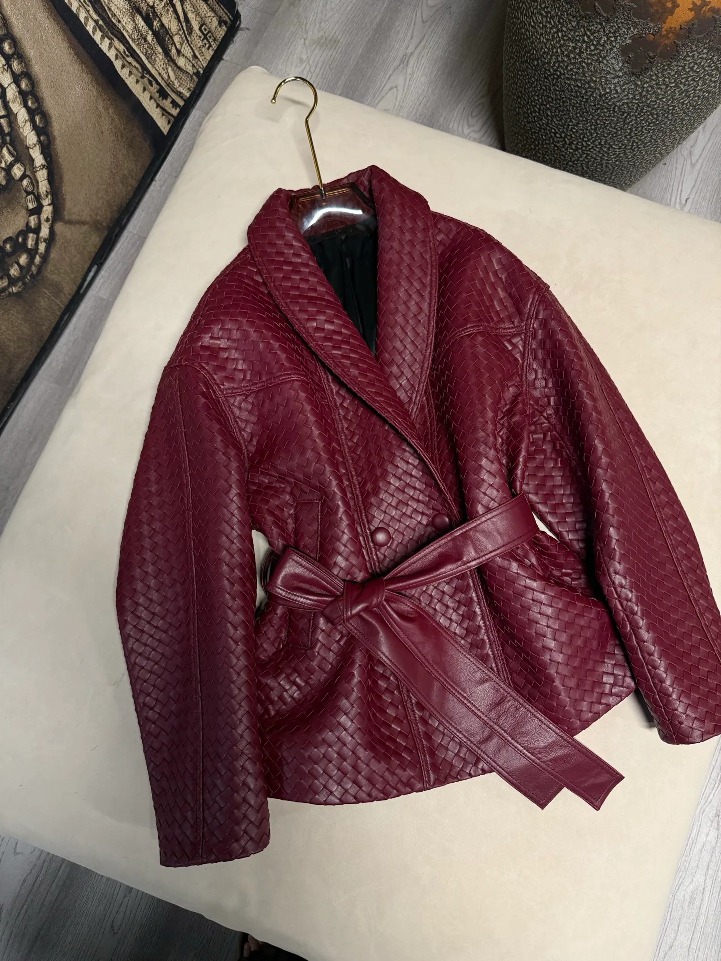 Кожаные Куртки И Дублёнки Женские Bottega Veneta 18208788