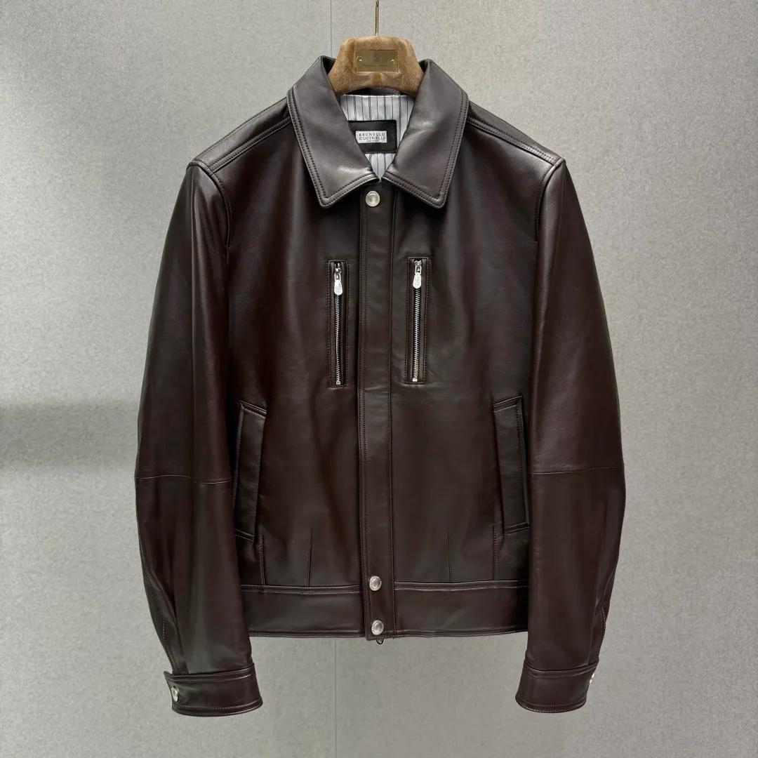 Кожаные Куртки И Дублёнки Мужские Brunello Cucinelli 17329879