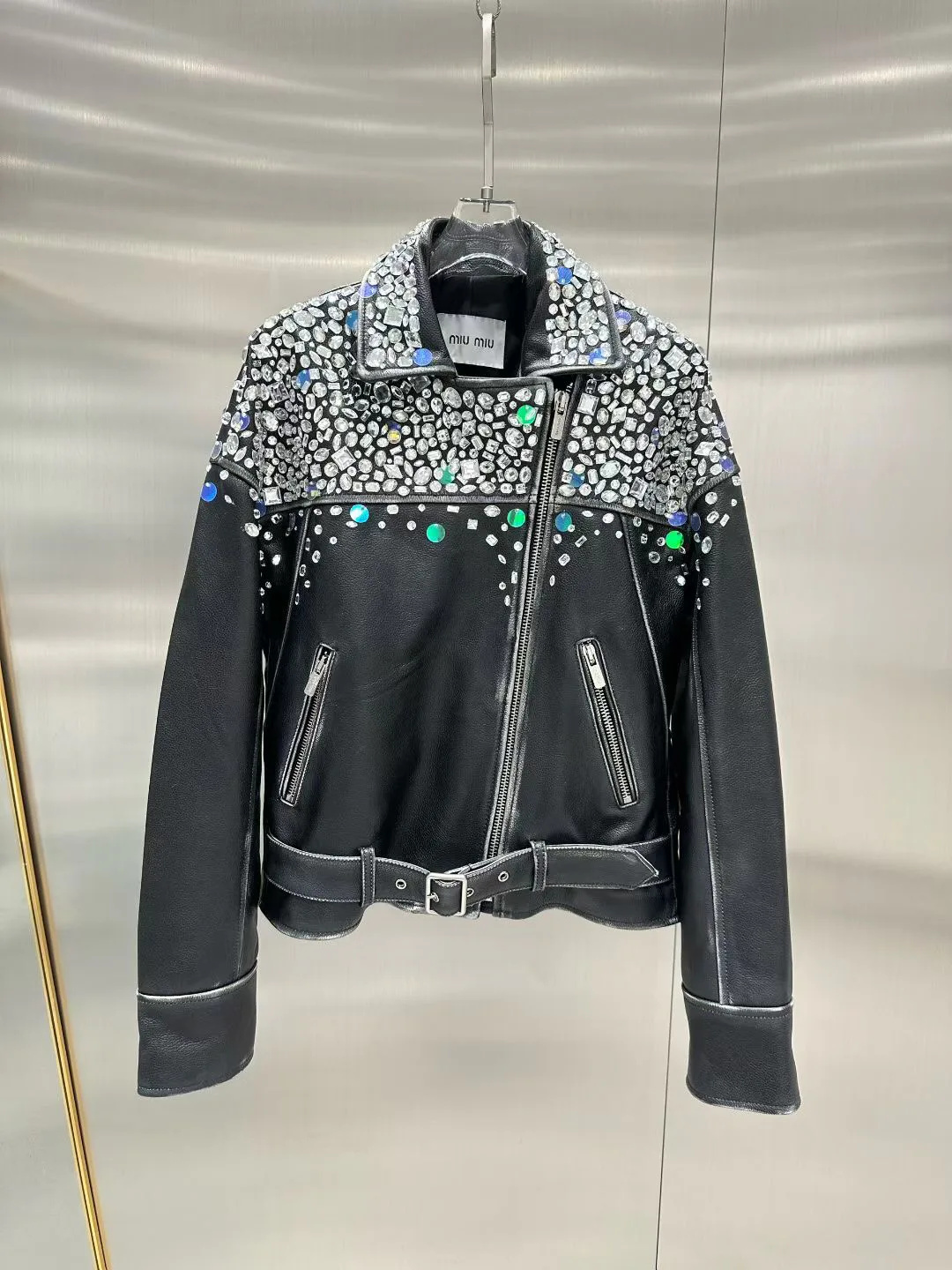 Кожаные Куртки И Дублёнки Женские Miu Miu 11428983