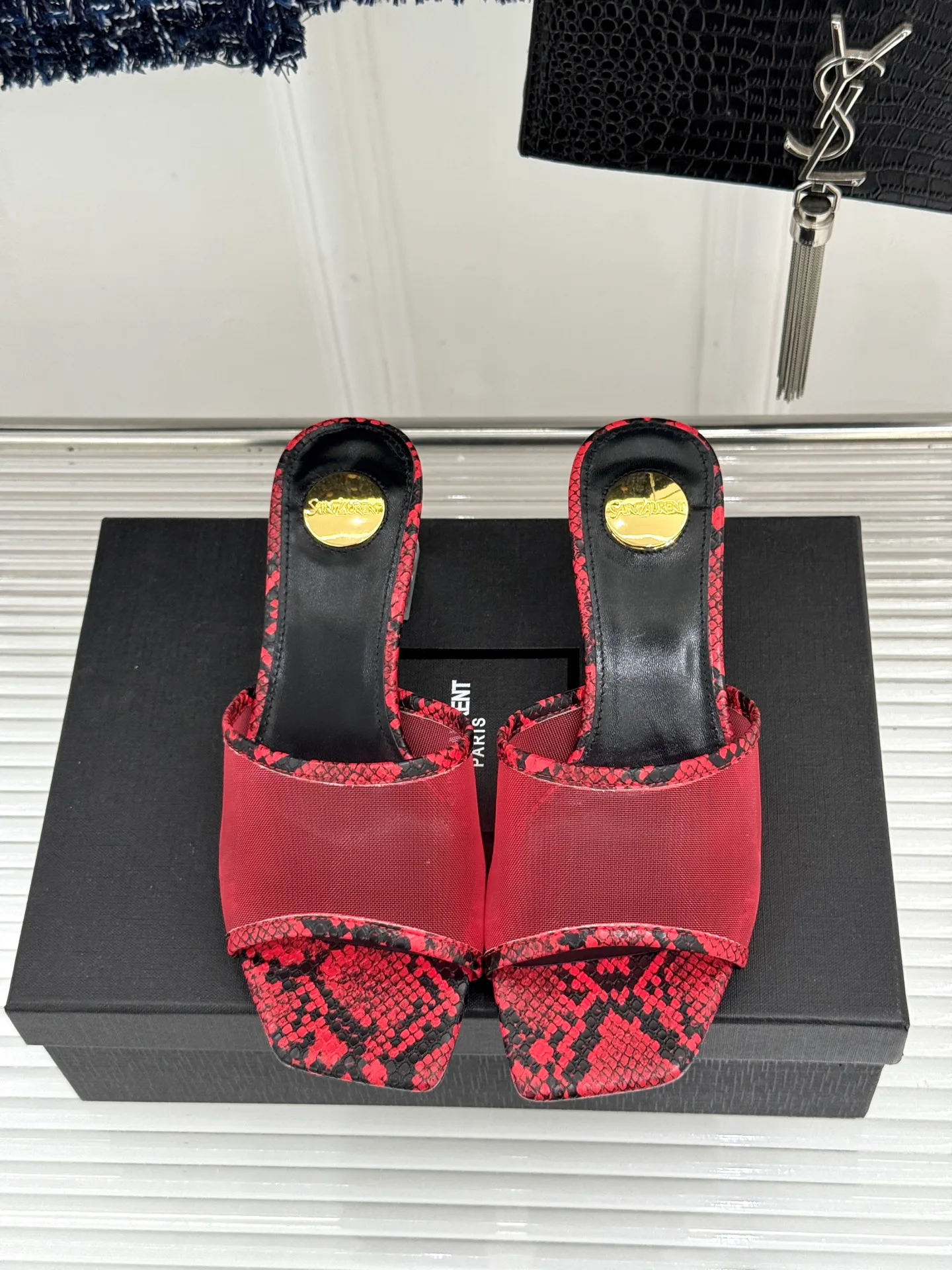 Босоножки Женские Saint Laurent 17024886