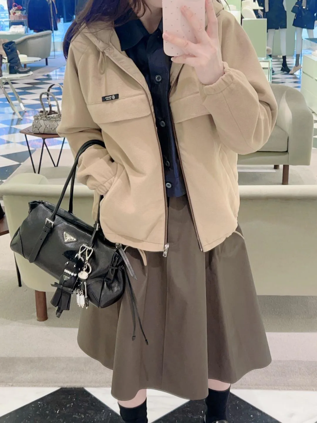 Куртки И Пуховики Женские Prada 1489012