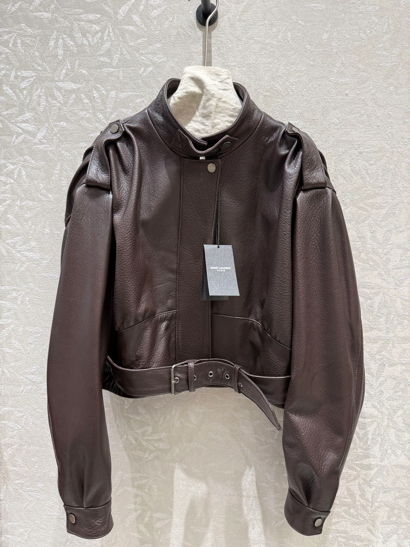 Кожаные Куртки И Дублёнки Женские Saint Laurent 18127943