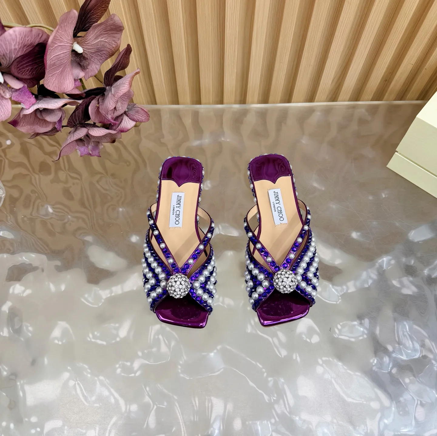 Шлепанцы Женские Jimmy Choo 629221