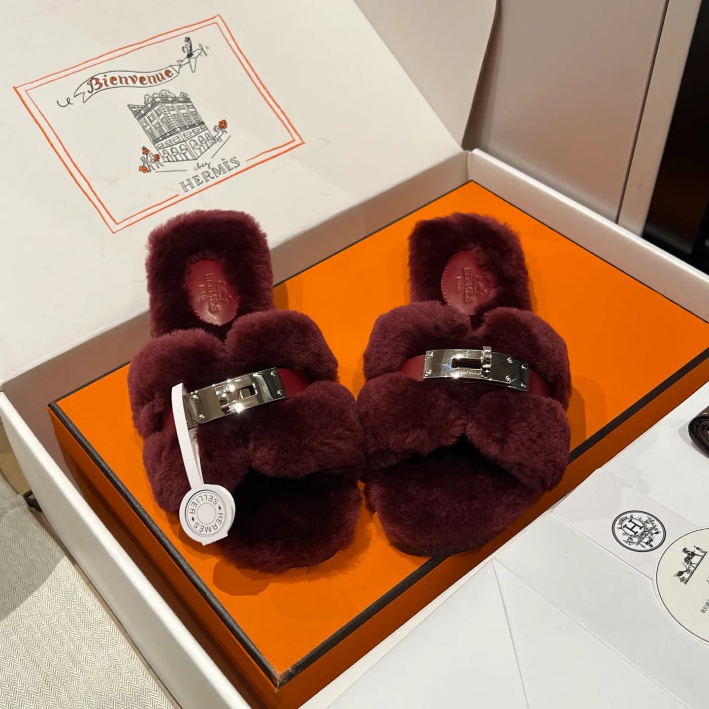 Тапочки Женские Hermes 584186