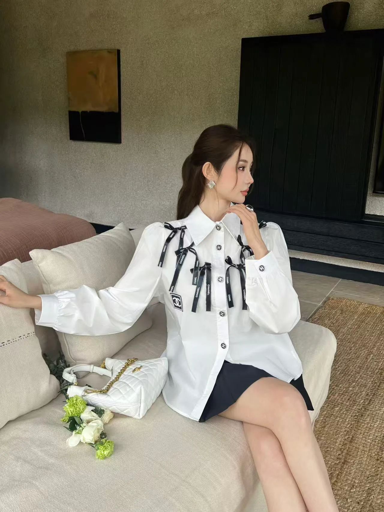 Рубашки Женские Chanel 9876850