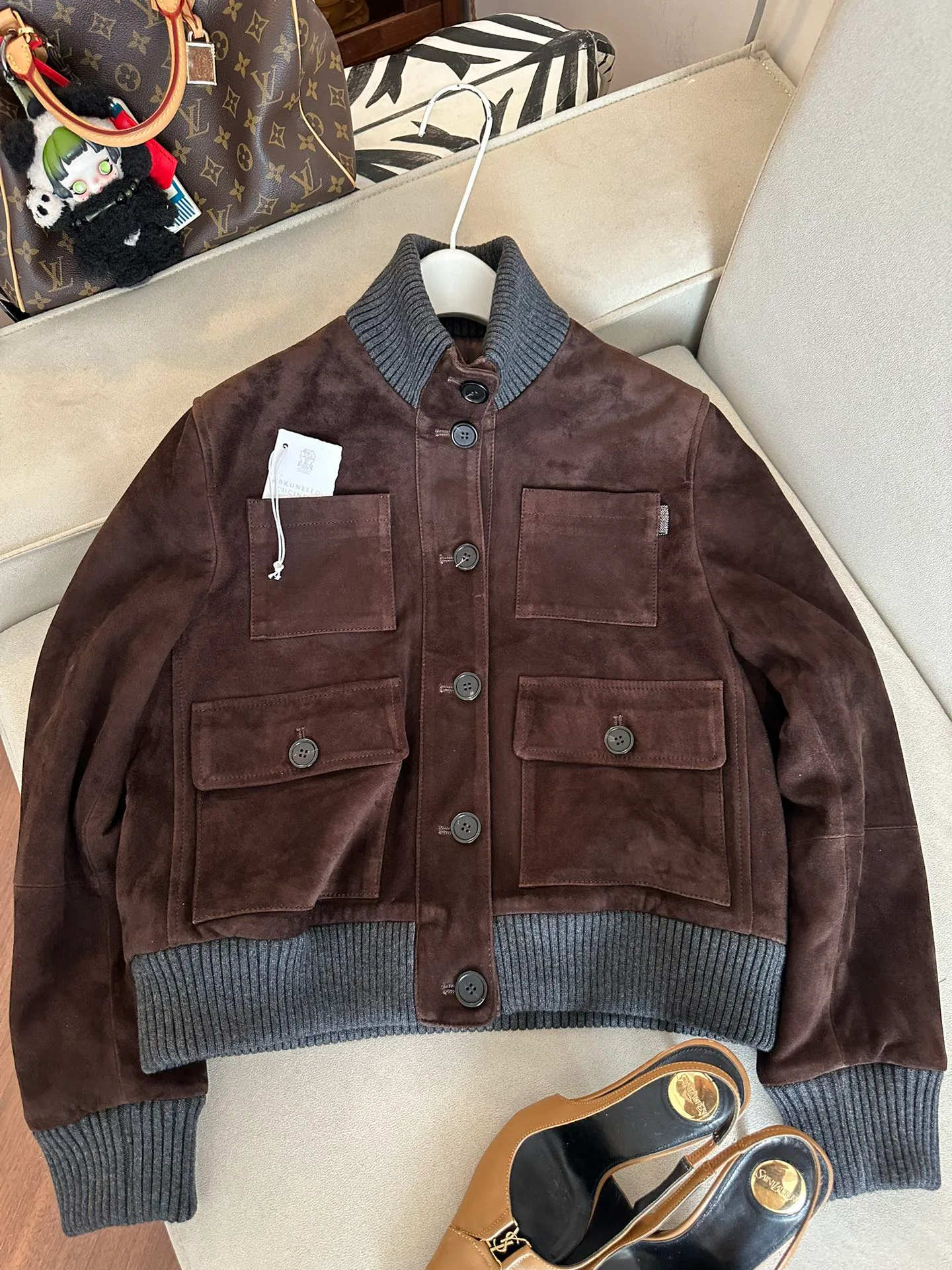 Кожаные Куртки И Дублёнки Женские Brunello Cucinelli 11679748