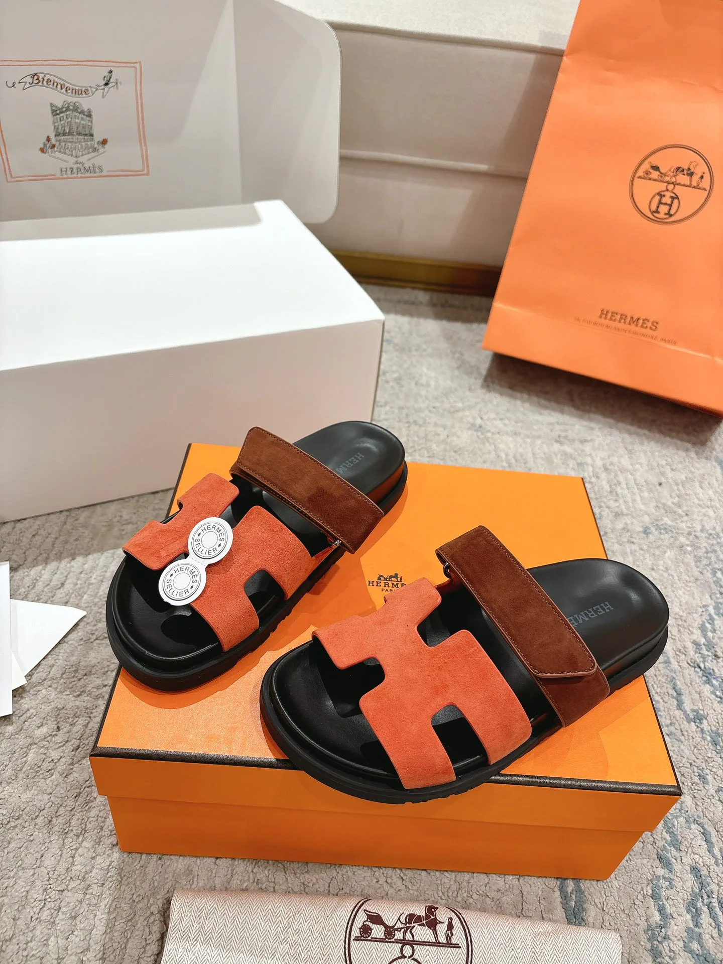 Шлепанцы Женские Hermes 12874751