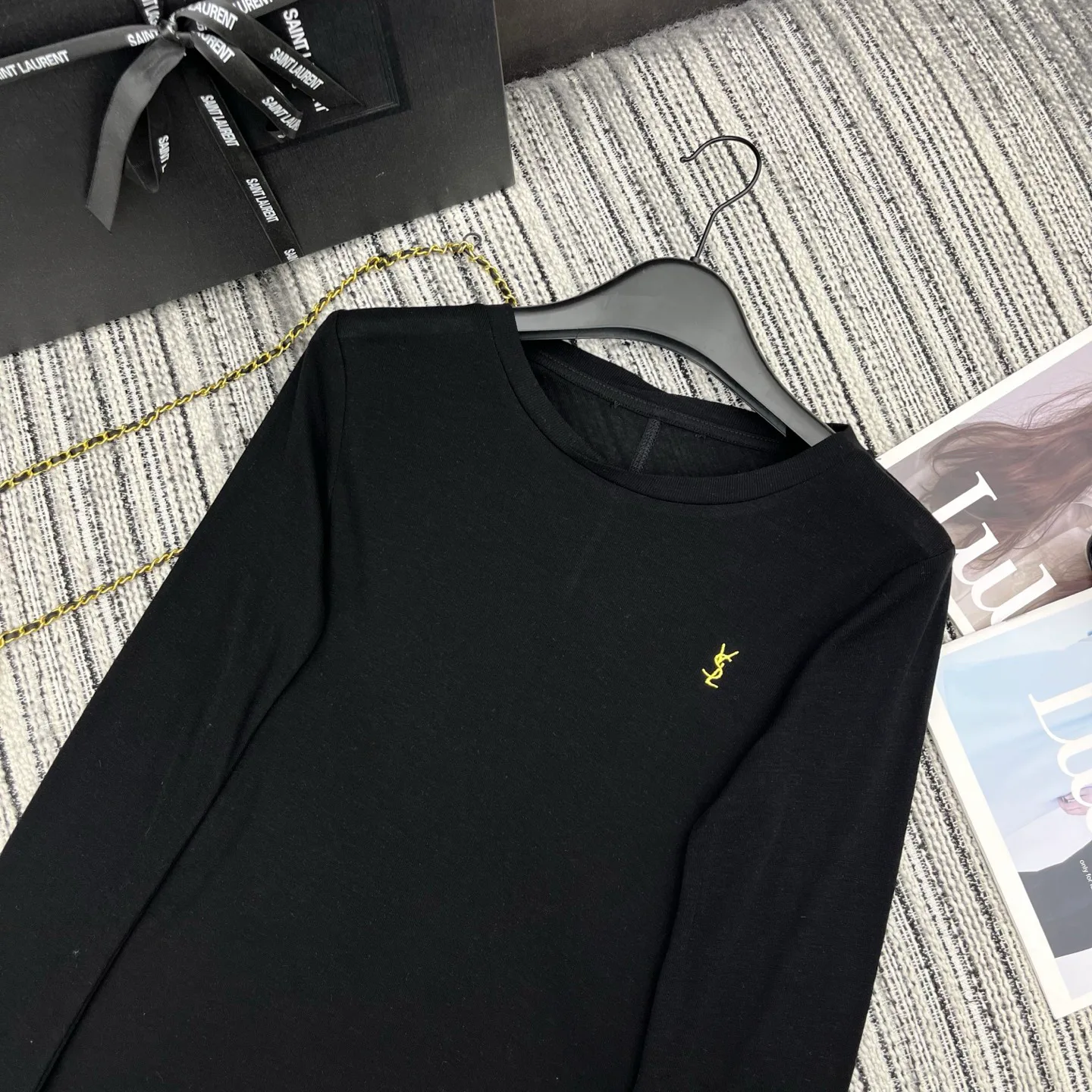 Лонгсливы Женские Saint Laurent 4704771