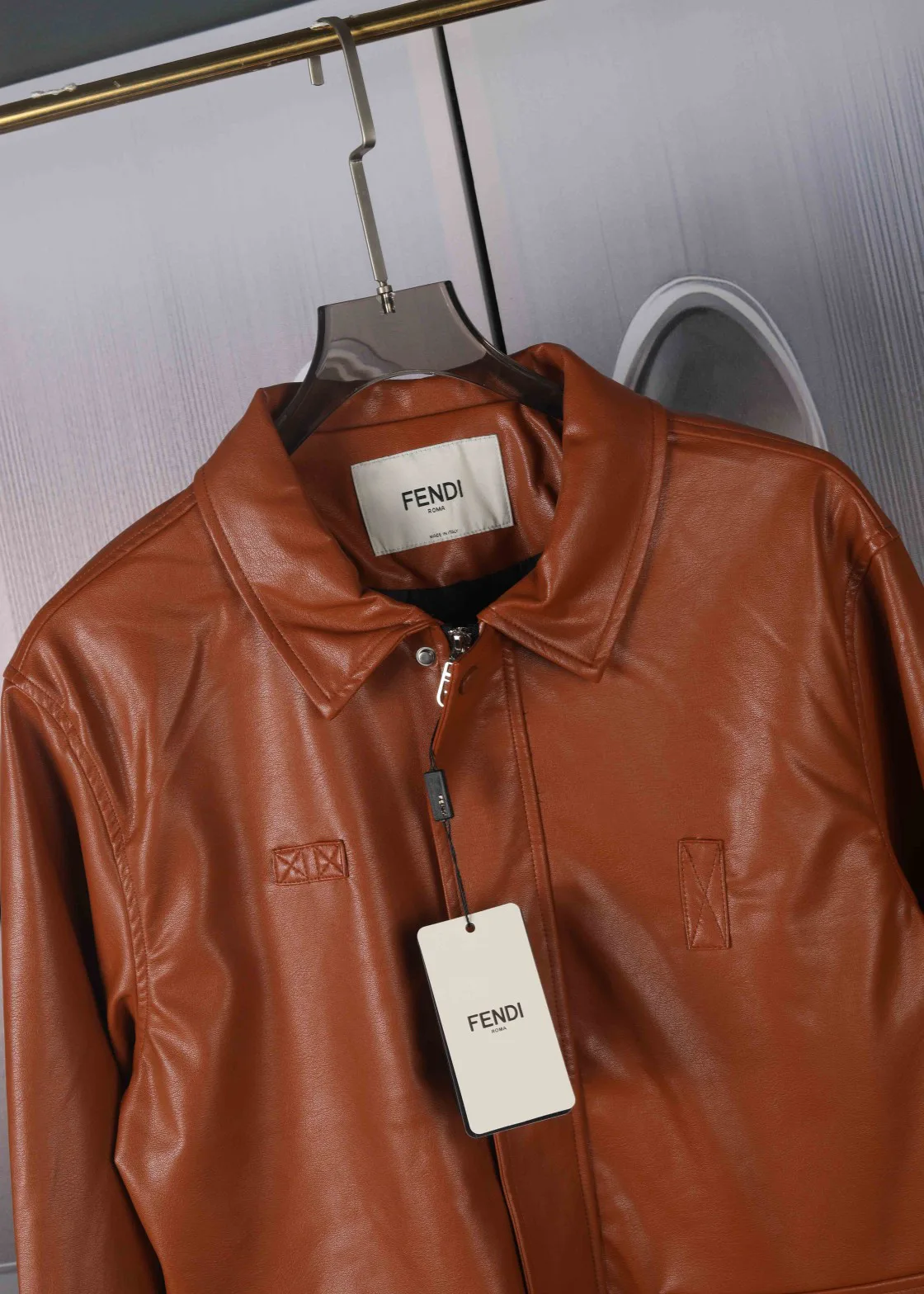 Кожаные Куртки И Дублёнки Мужские Fendi 3007