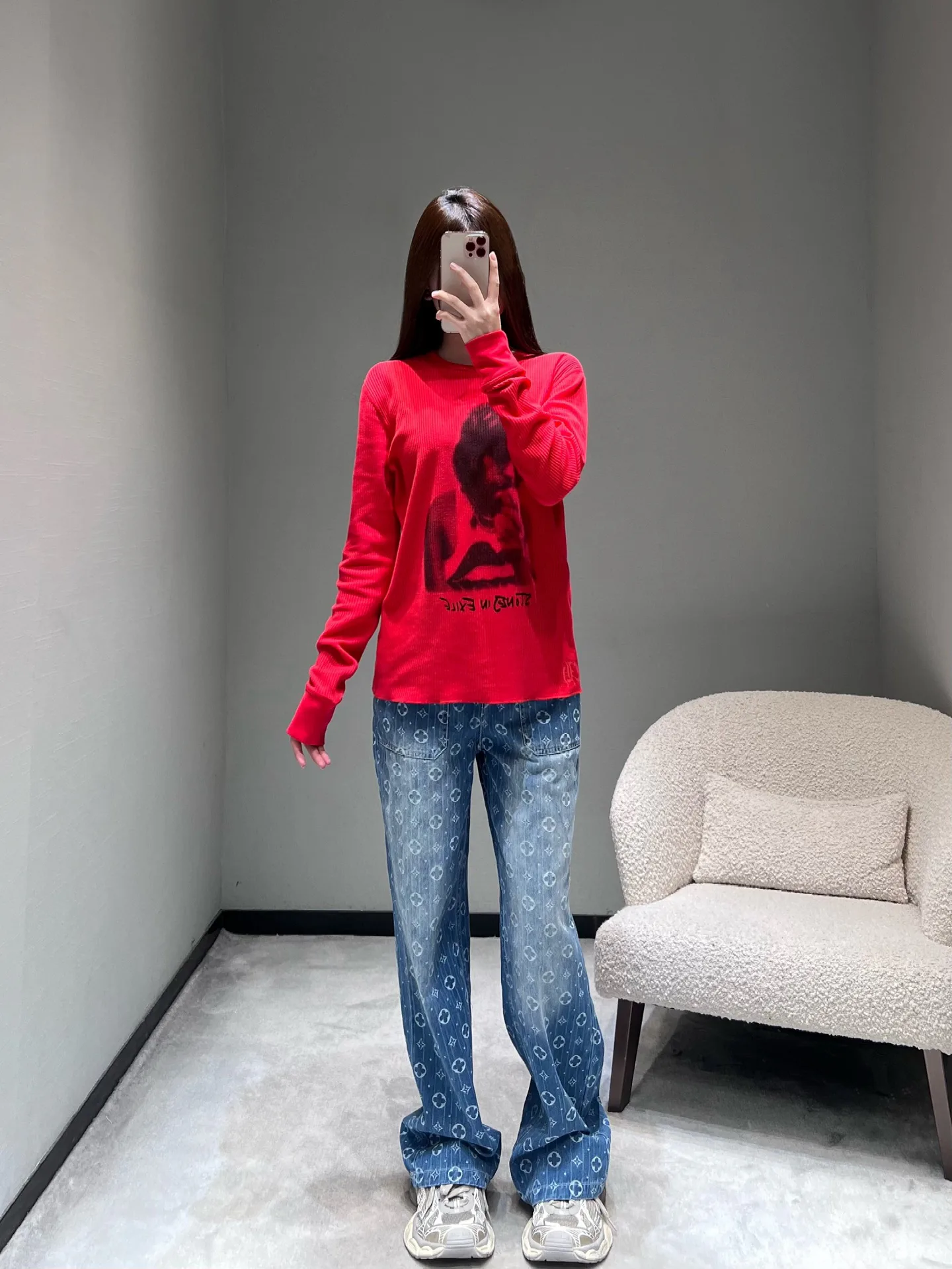 Лонгсливы Женские Chrome Hearts 4197976