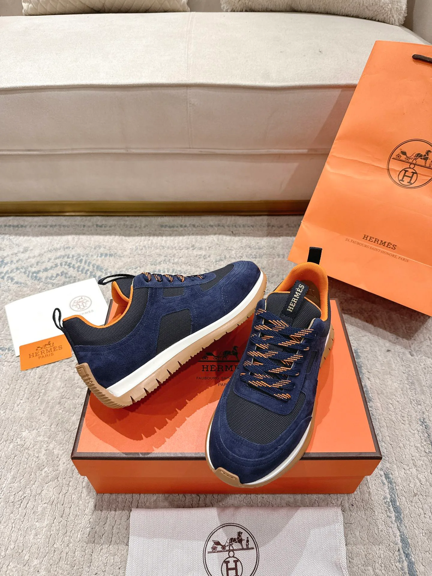 Кроссовки Мужские Hermes 12874762