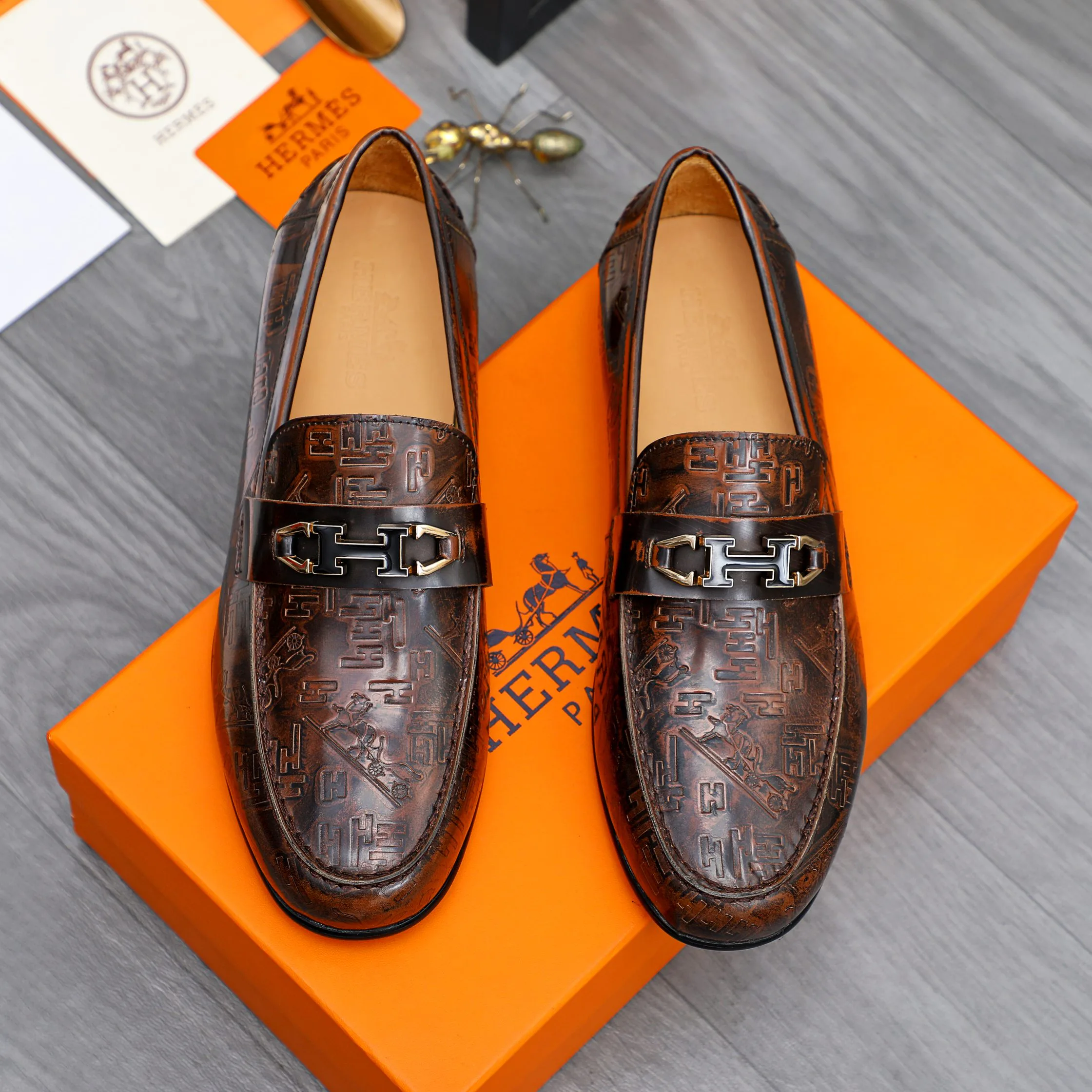 Мокасины Мужские Hermes 11703838