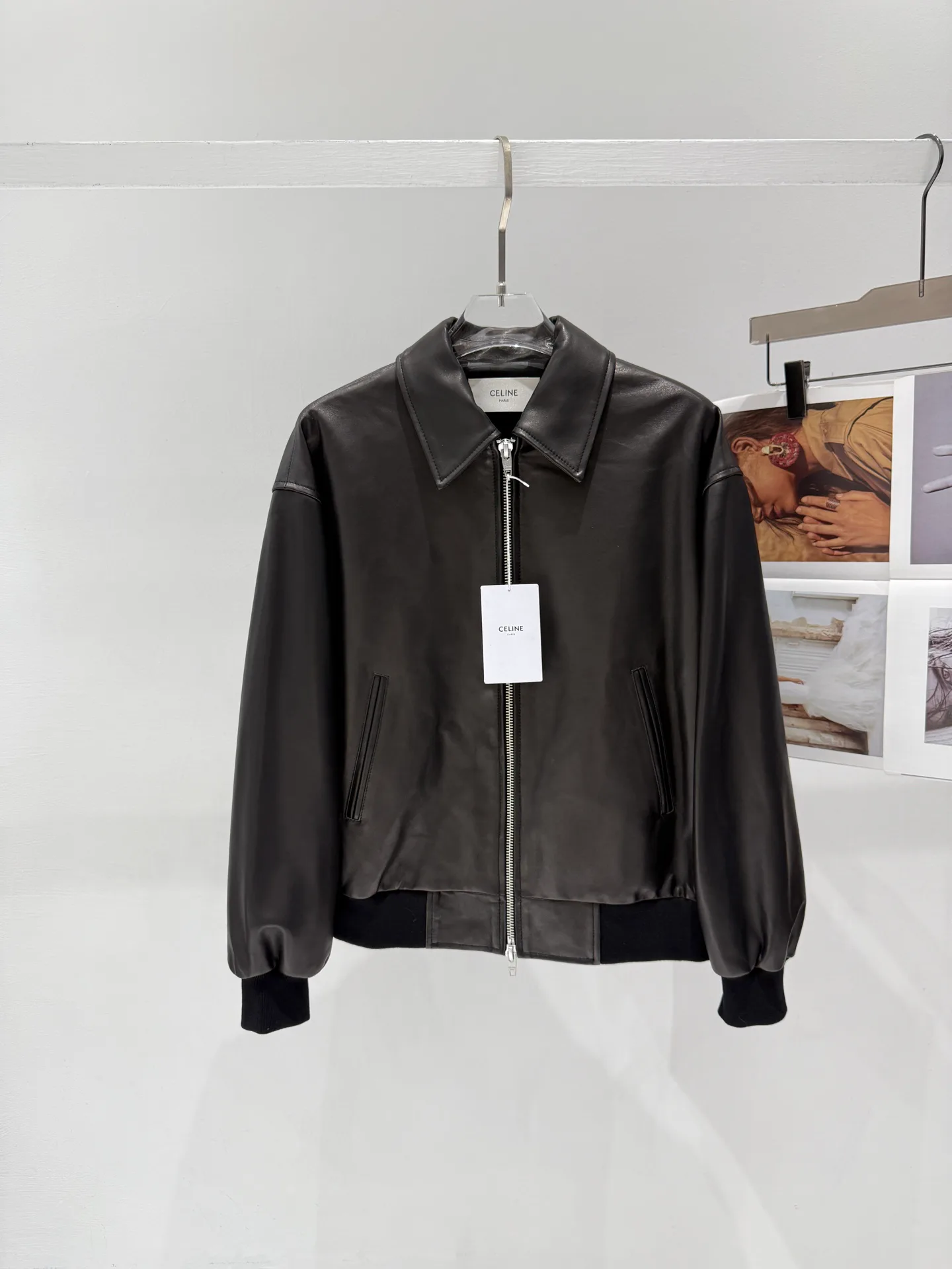 Кожаные Куртки И Дублёнки Женские Celine 11759326