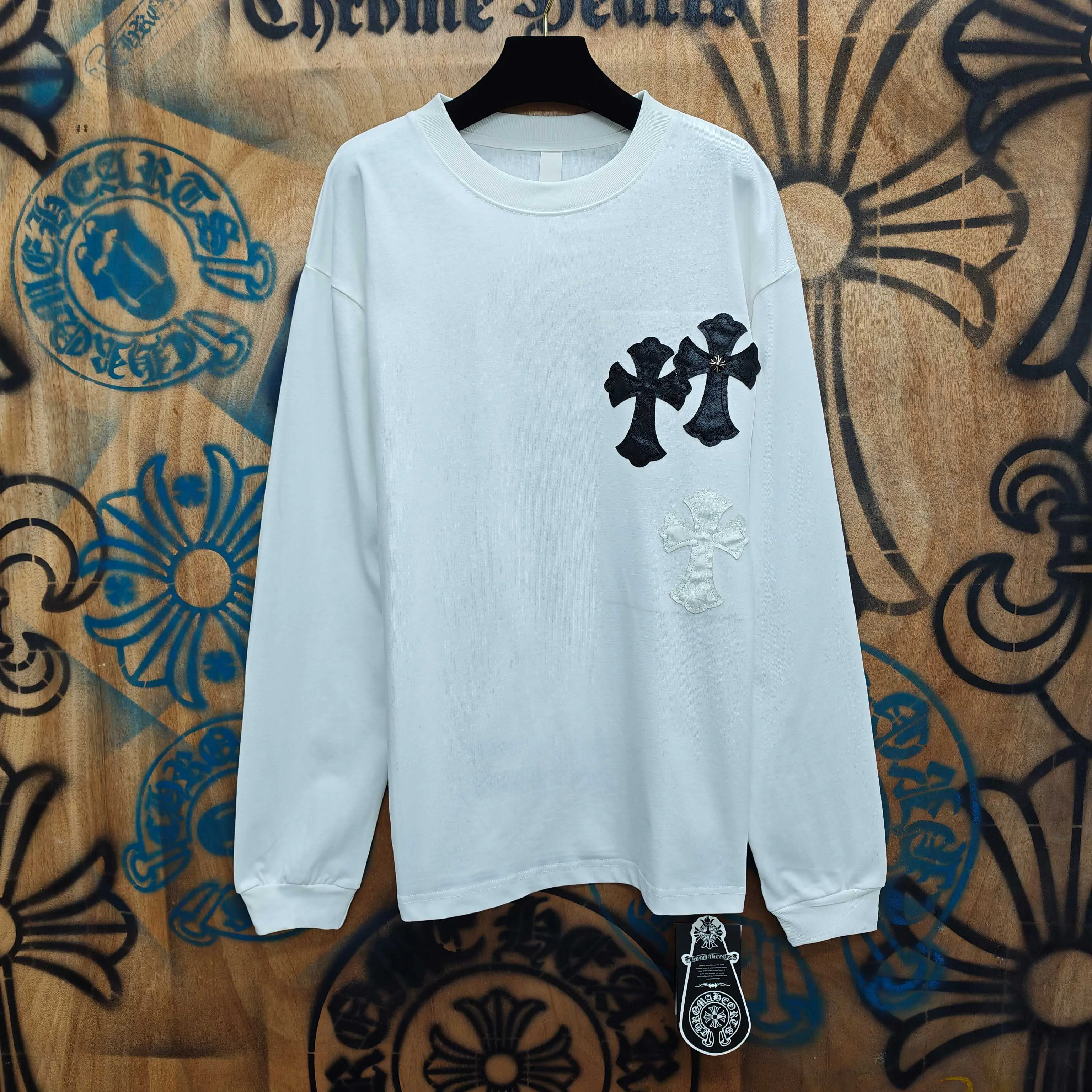 Лонгсливы Мужские Chrome Hearts 13311030