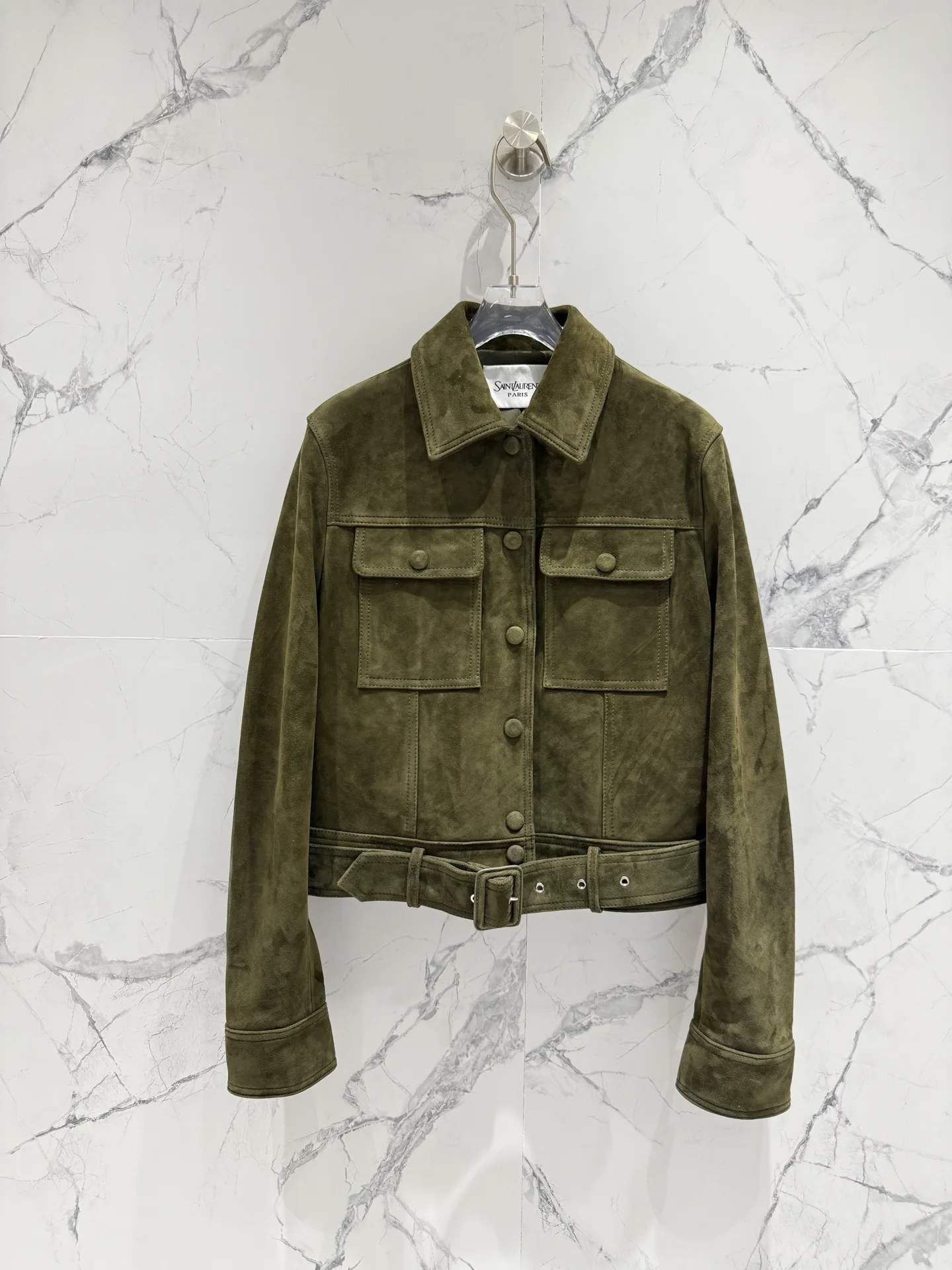 Кожаные Куртки И Дублёнки Женские Saint Laurent 10624719