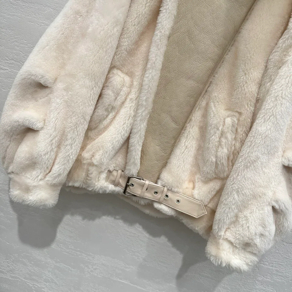 Кожаные Куртки И Дублёнки Женские Saint Laurent 558838