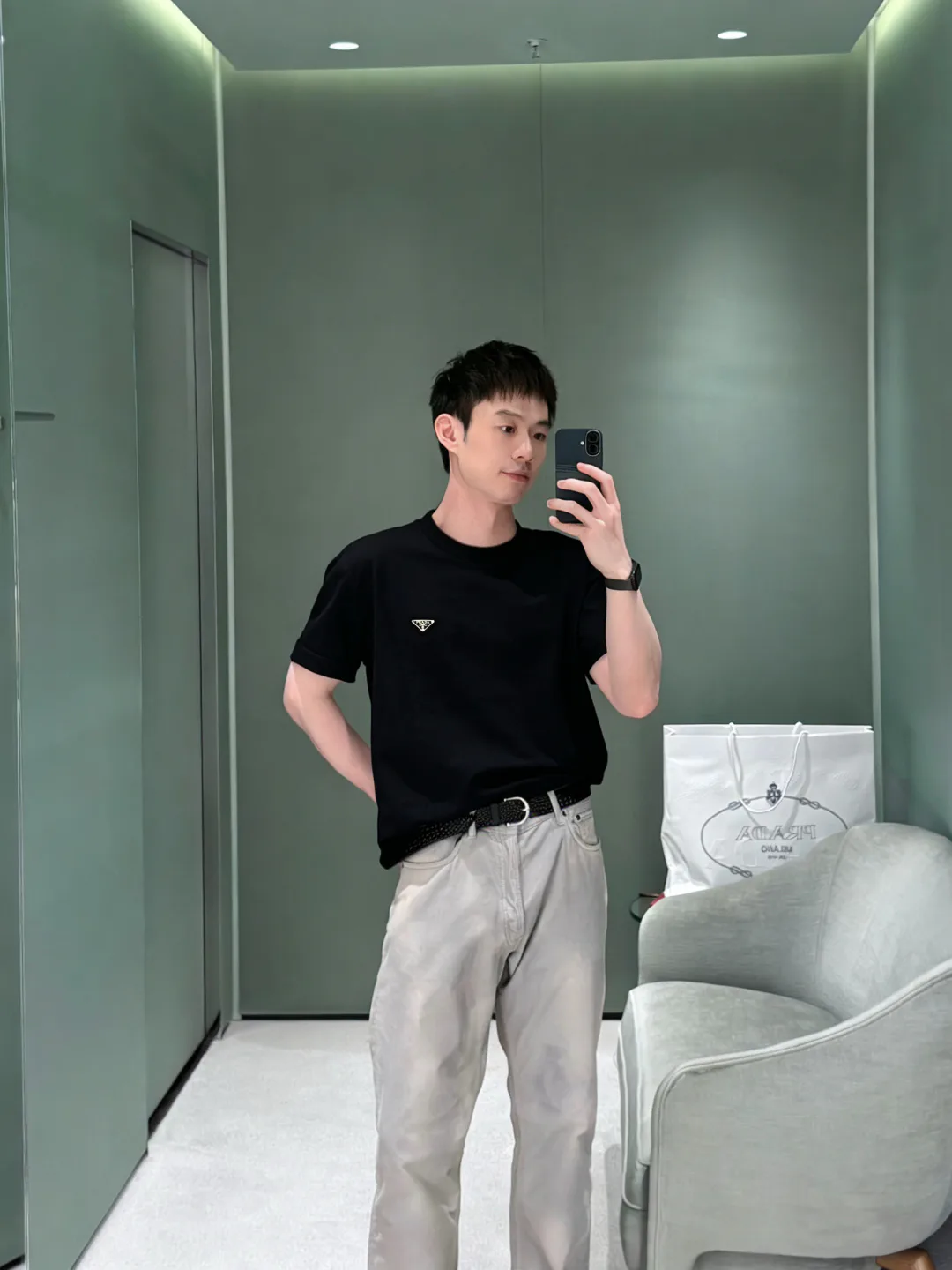 Футболки Мужские Prada 1265389