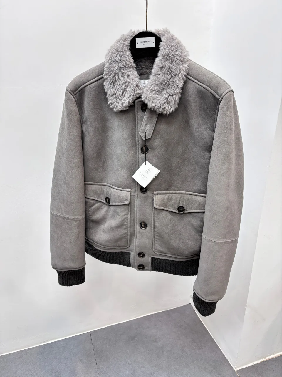 Кожаные Куртки И Дублёнки Мужские Brunello Cucinelli 1626184