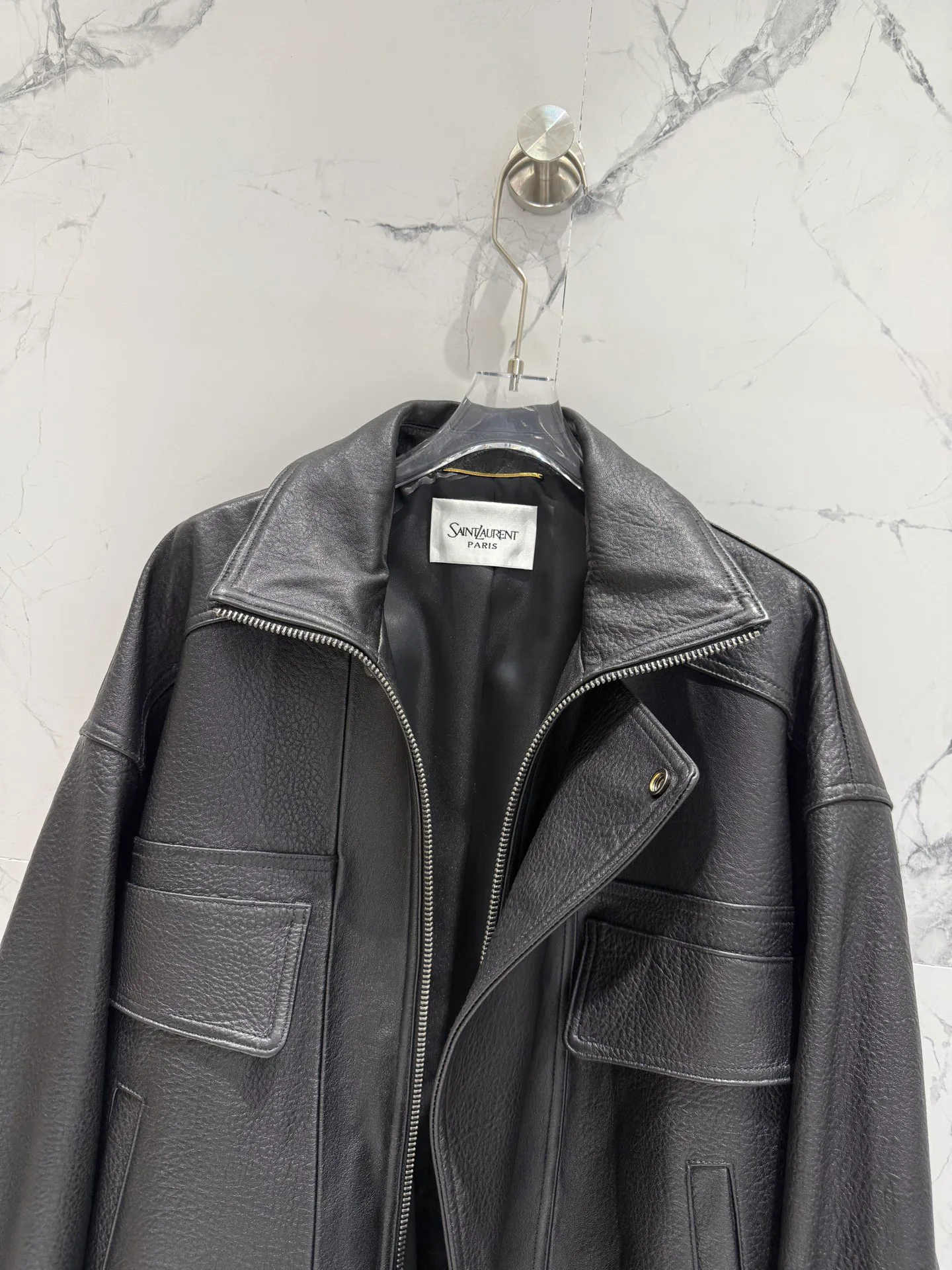 Кожаные Куртки И Дублёнки Женские Saint Laurent 18151074