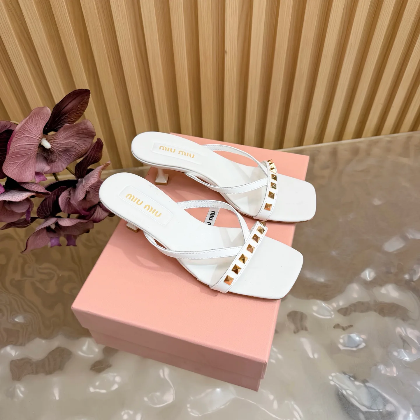 Шлепанцы Женские Miu Miu 9597382