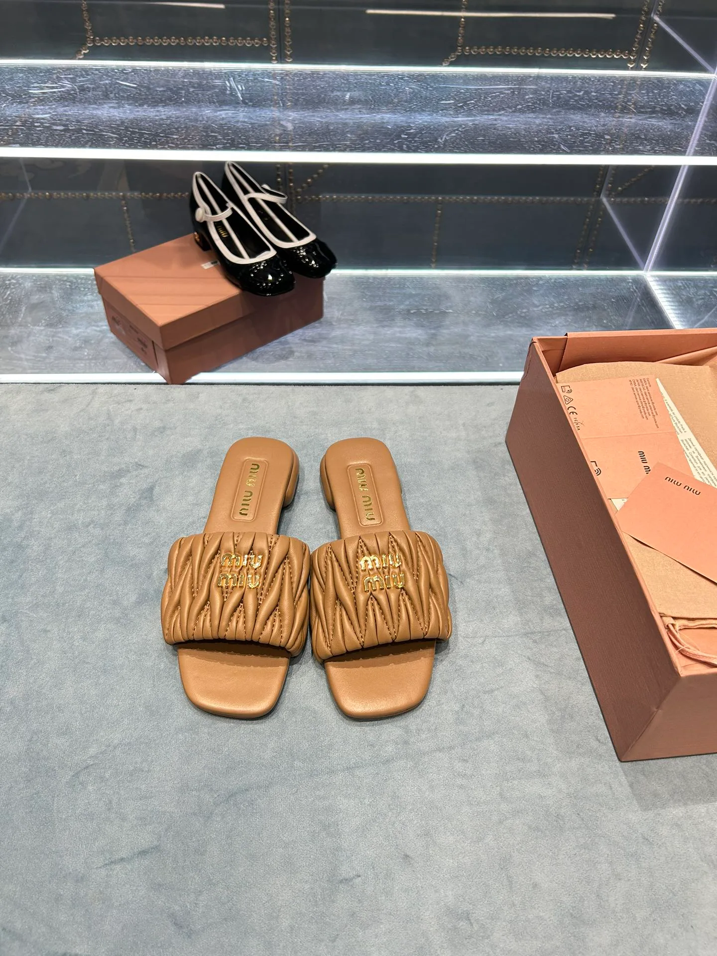 Шлепанцы Женские Miu Miu 33691