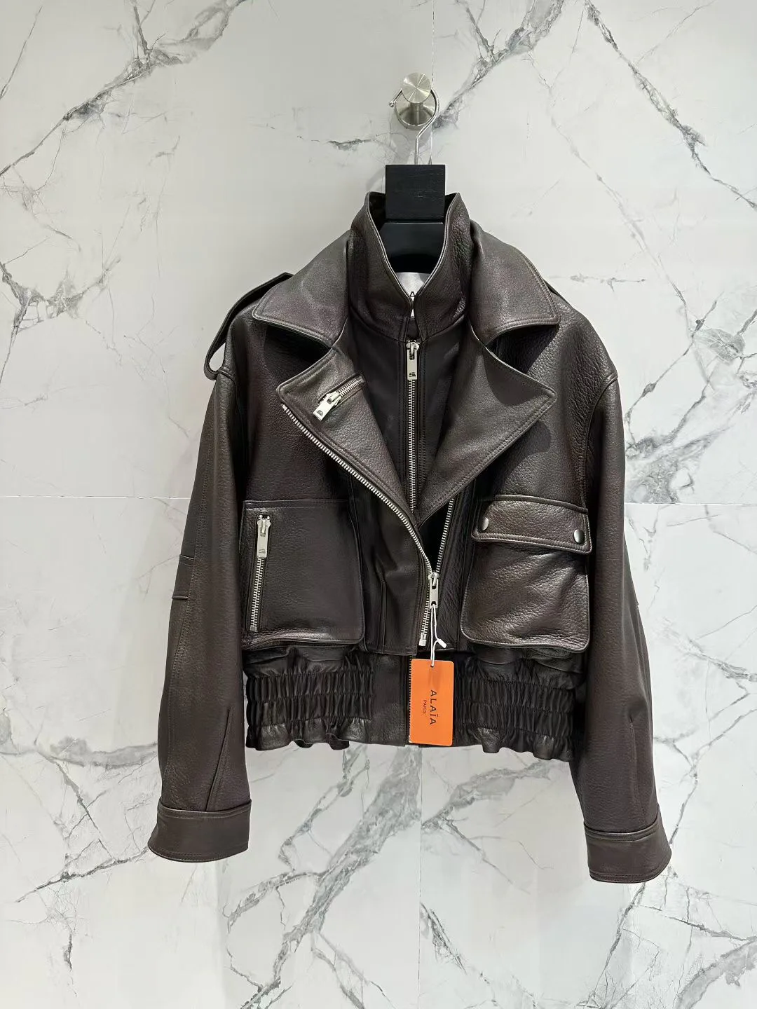 Кожаные Куртки И Дублёнки Женские Alaia 11700500