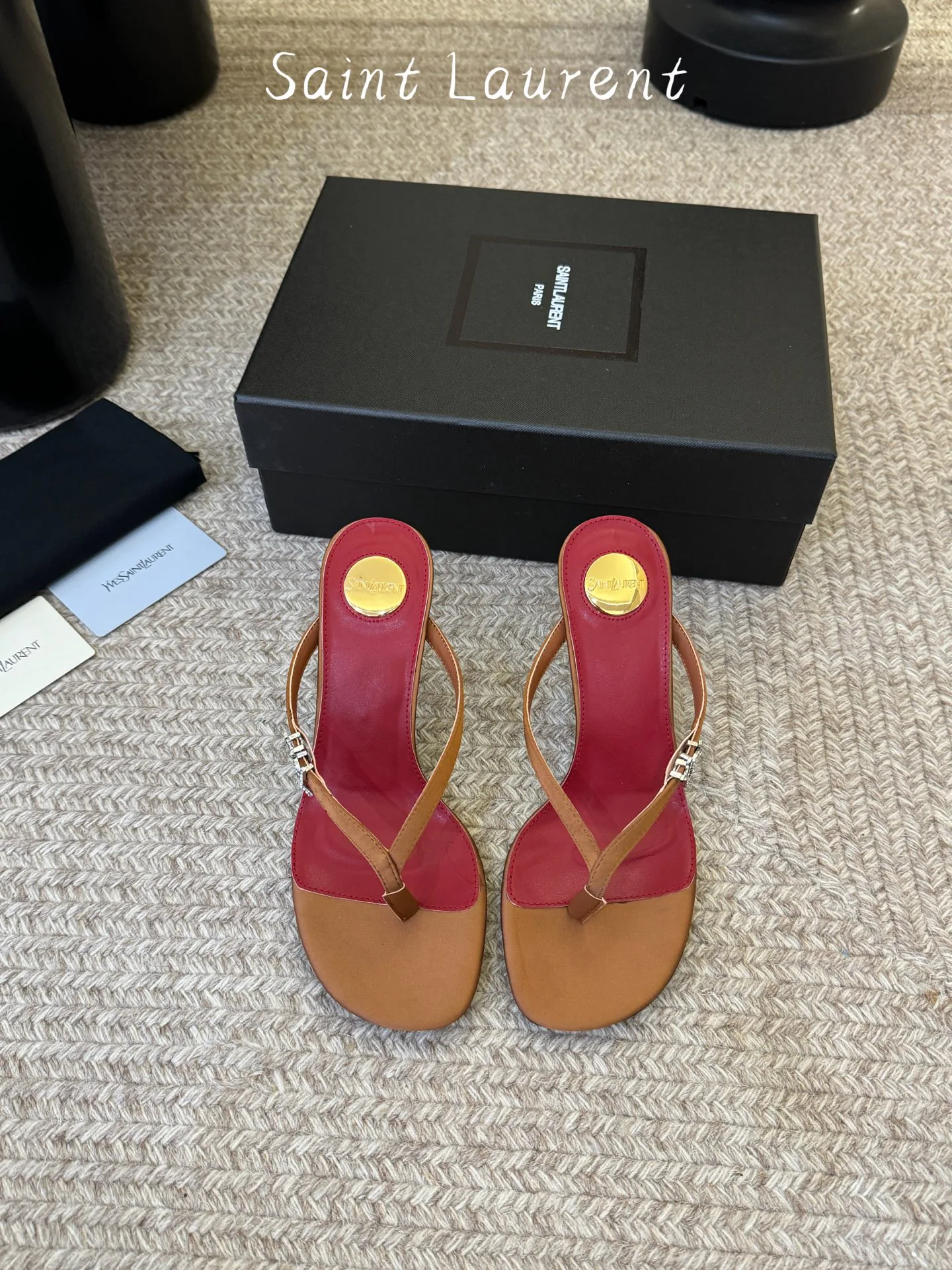 Босоножки Женские Saint Laurent 13077807