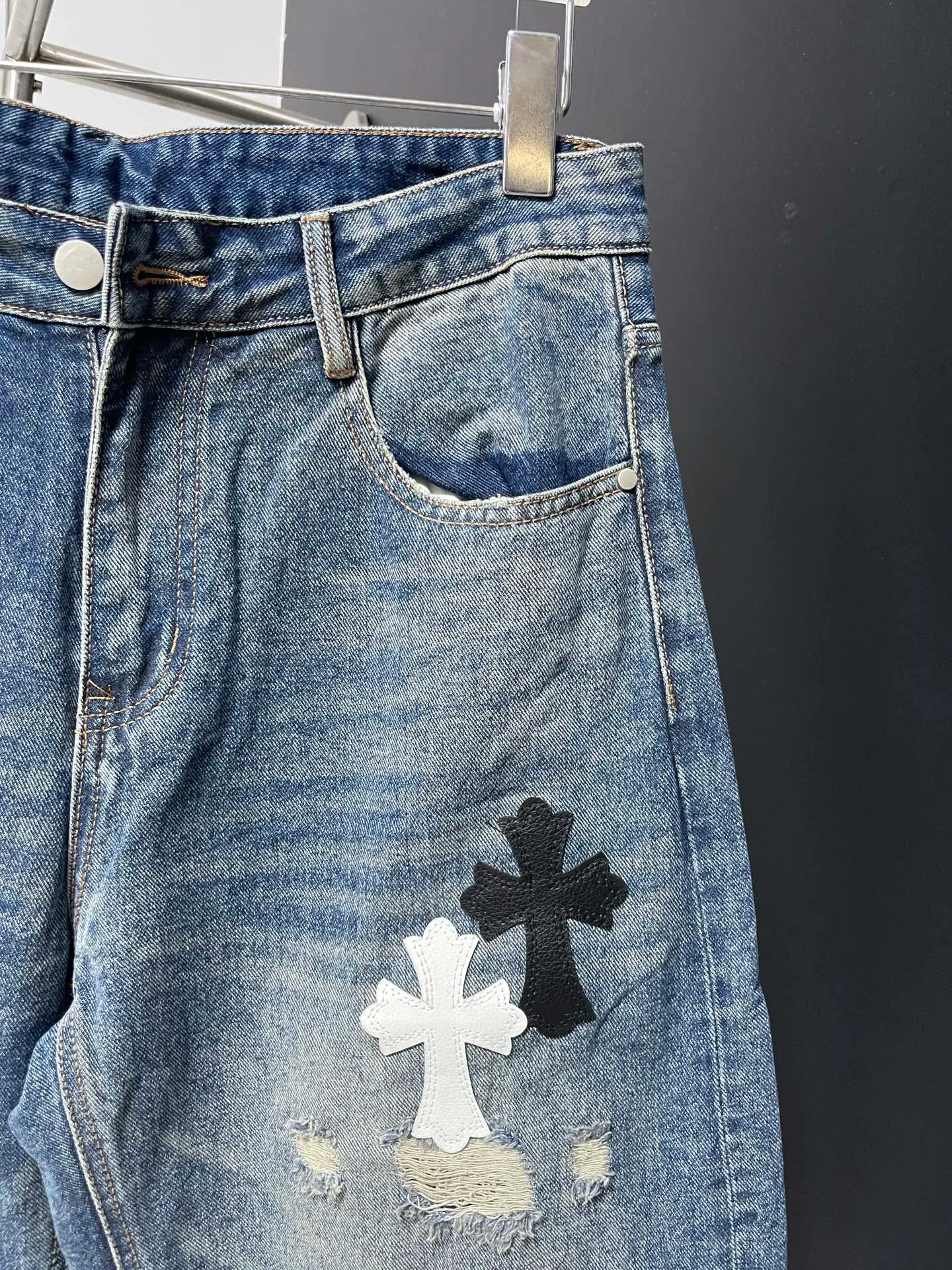 Джинсы Мужские Chrome Hearts 17902468