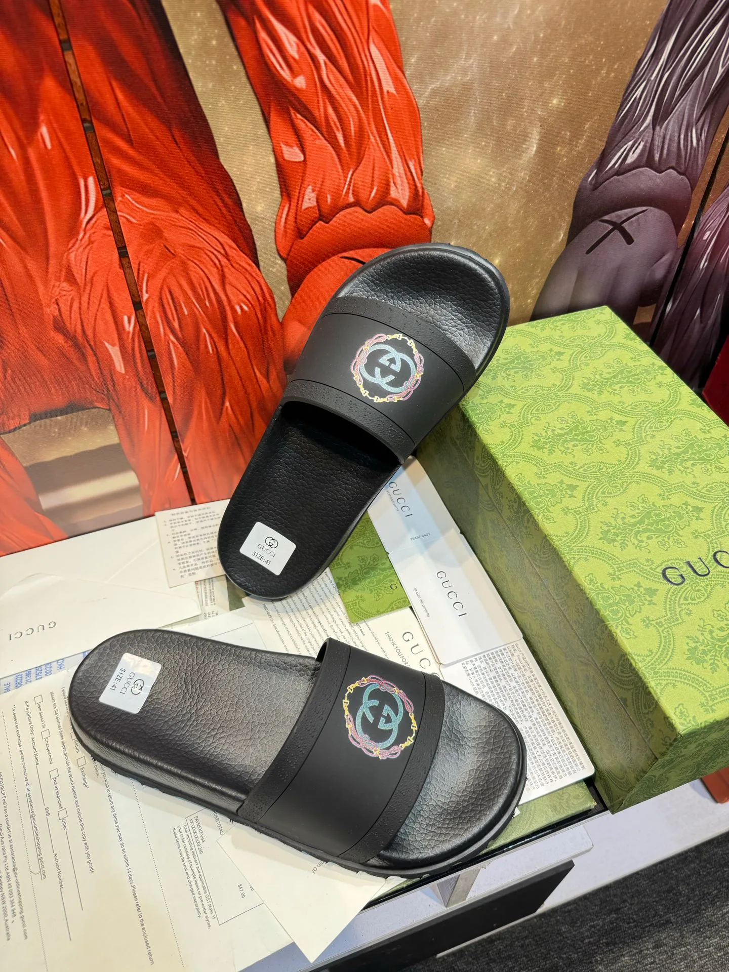 Шлепанцы Женские Gucci 10313885