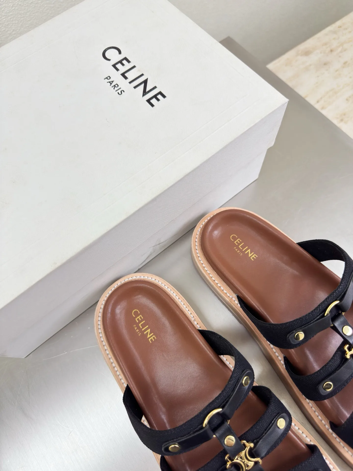 Шлепанцы Женские Celine 5084460