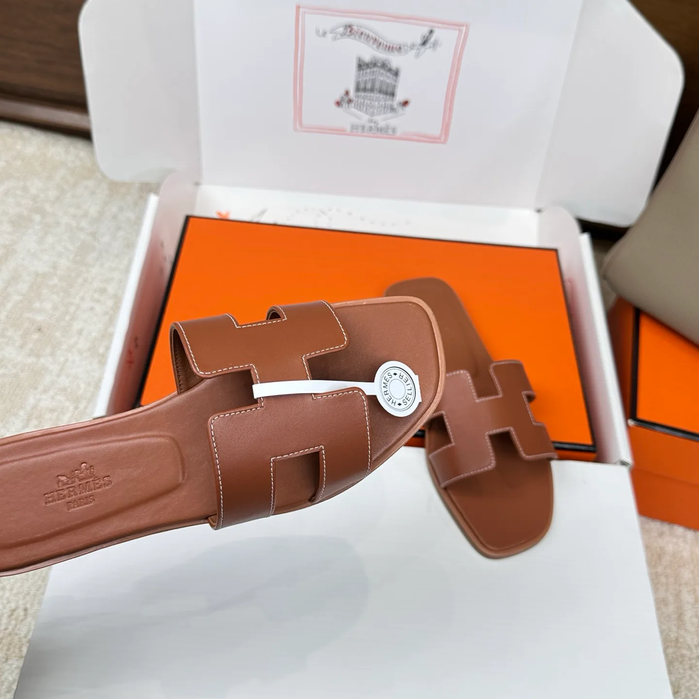 Шлепанцы Женские Hermes 3043276