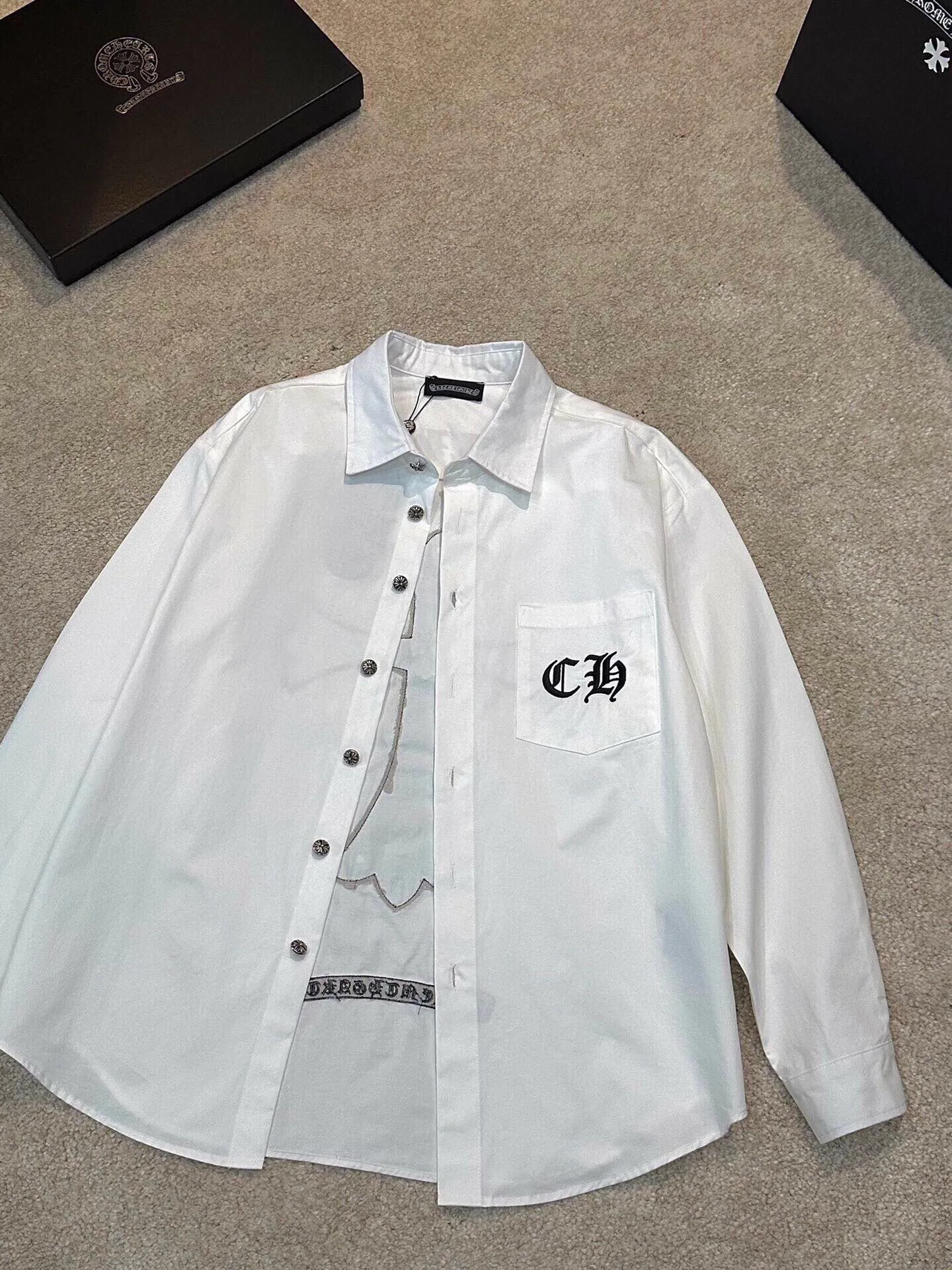 Рубашки Мужские Chrome Hearts 787711