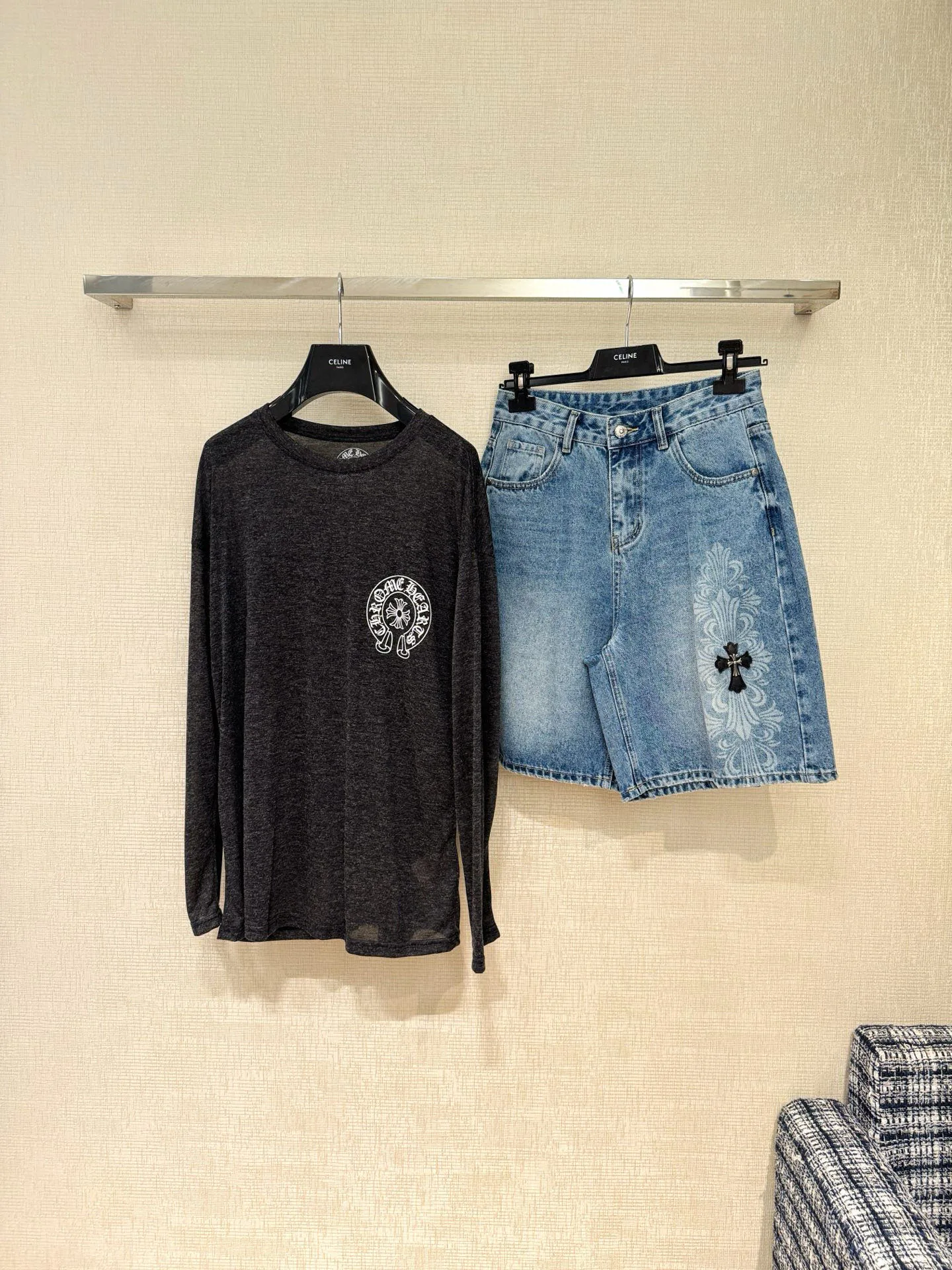 Лонгсливы Женские Chrome Hearts 50971