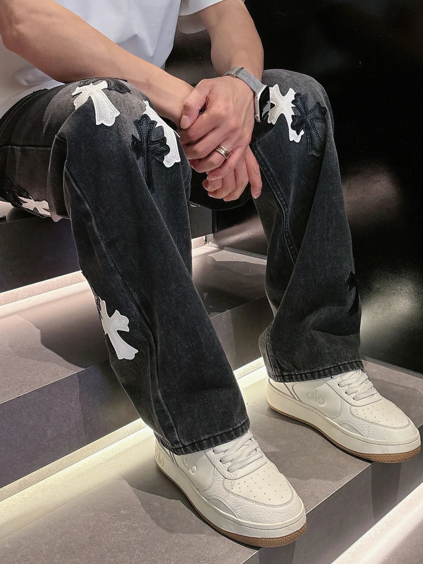 Джинсы Женские Chrome Hearts 11646890