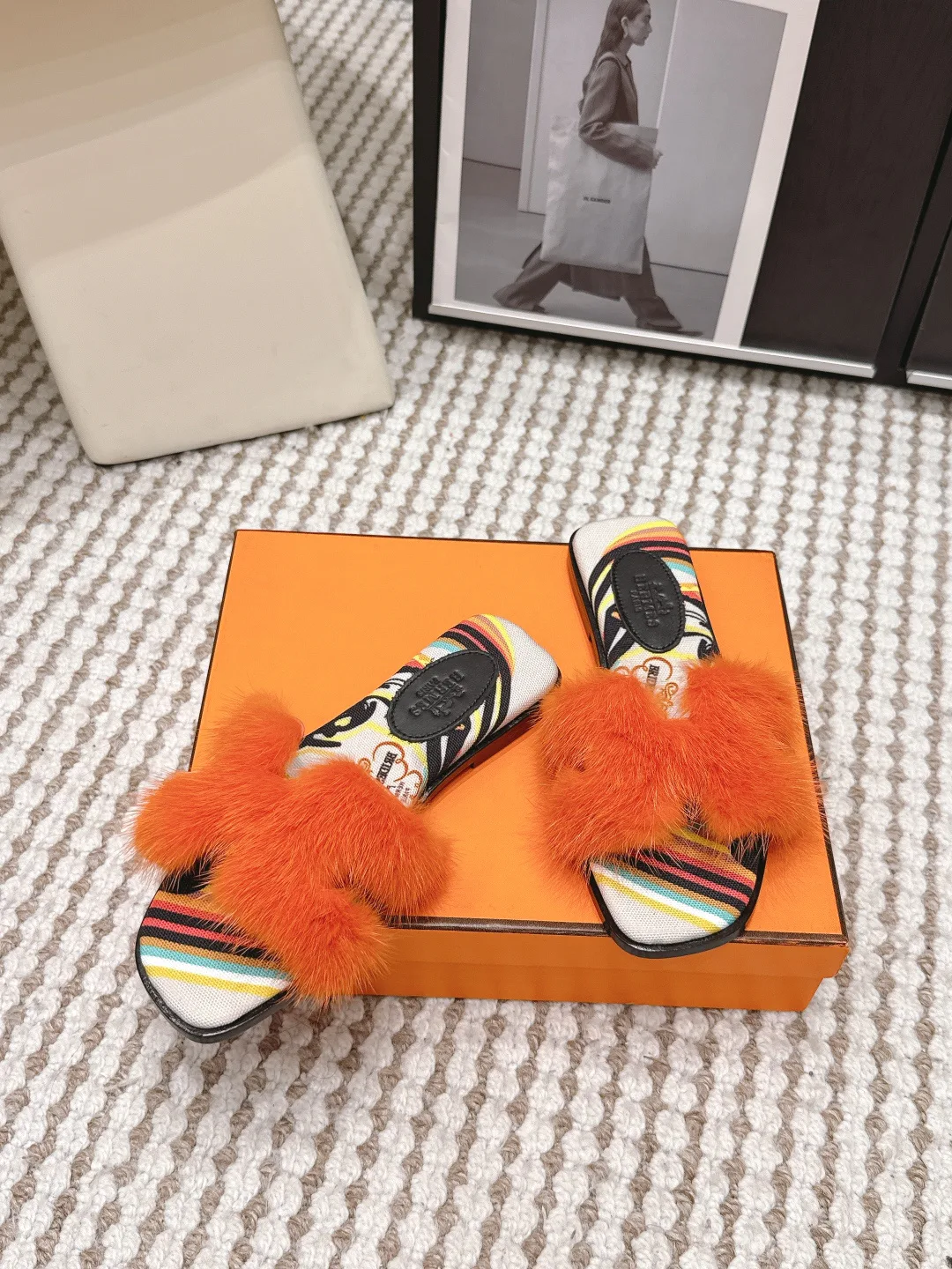 Тапочки Женские Hermes 12859265