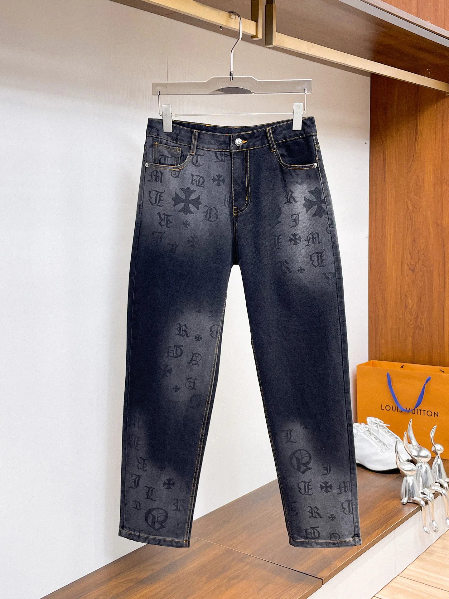 Джинсы Женские Chrome Hearts 5067156