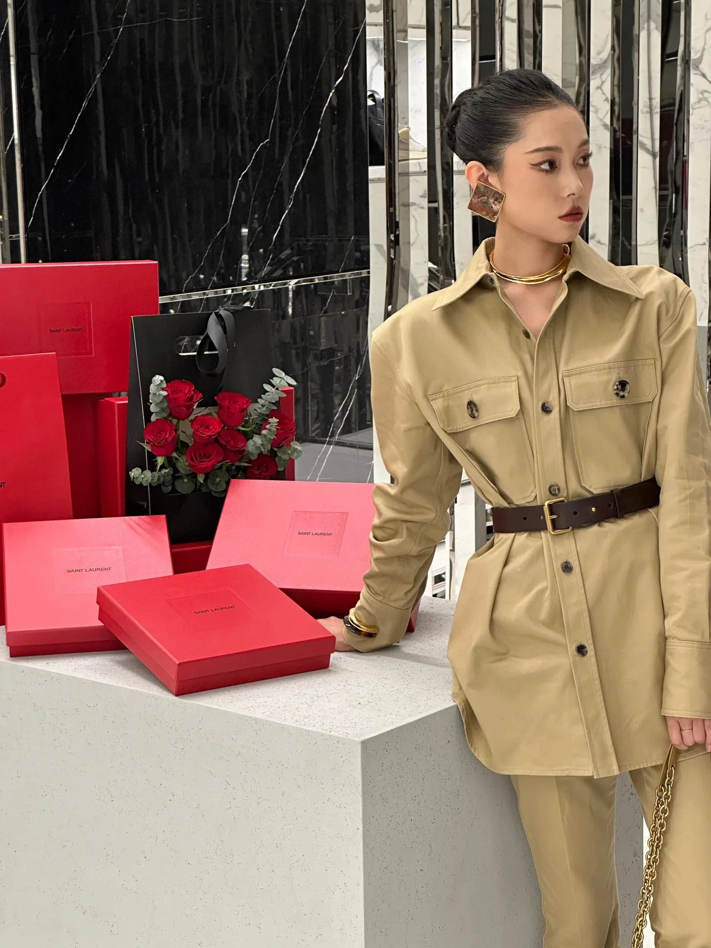 Платья Женские Saint Laurent 174108