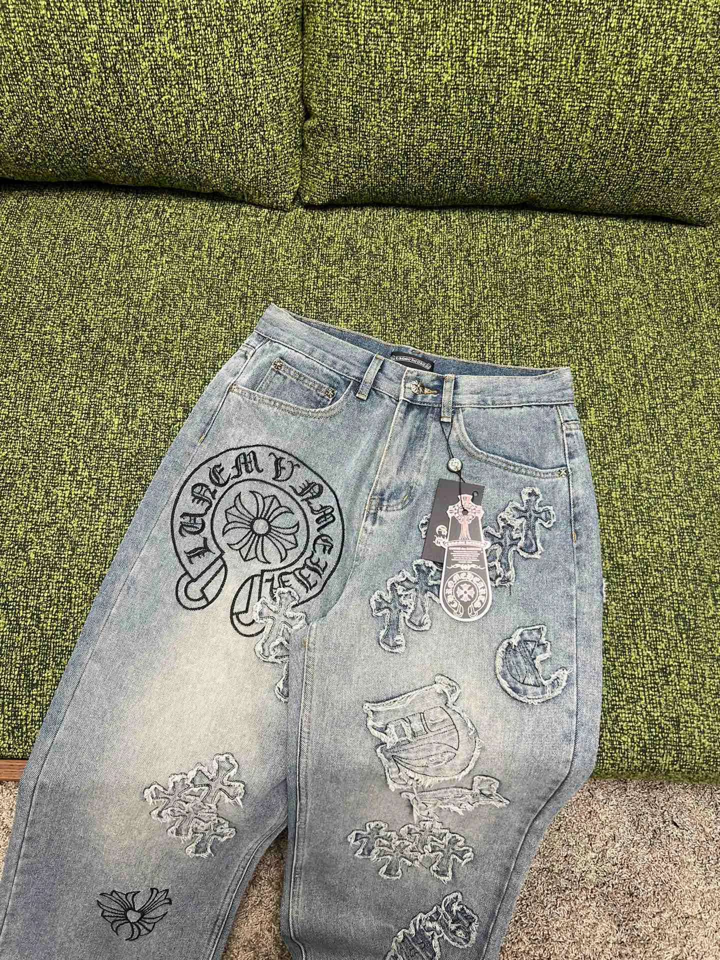 Джинсы Женские Chrome Hearts 1408896