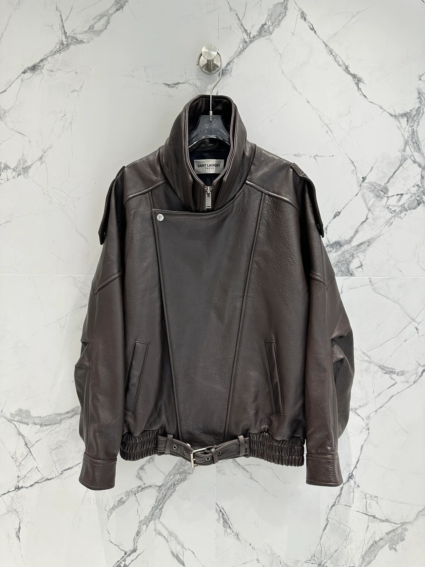 Кожаные Куртки И Дублёнки Женские Saint Laurent 11484161