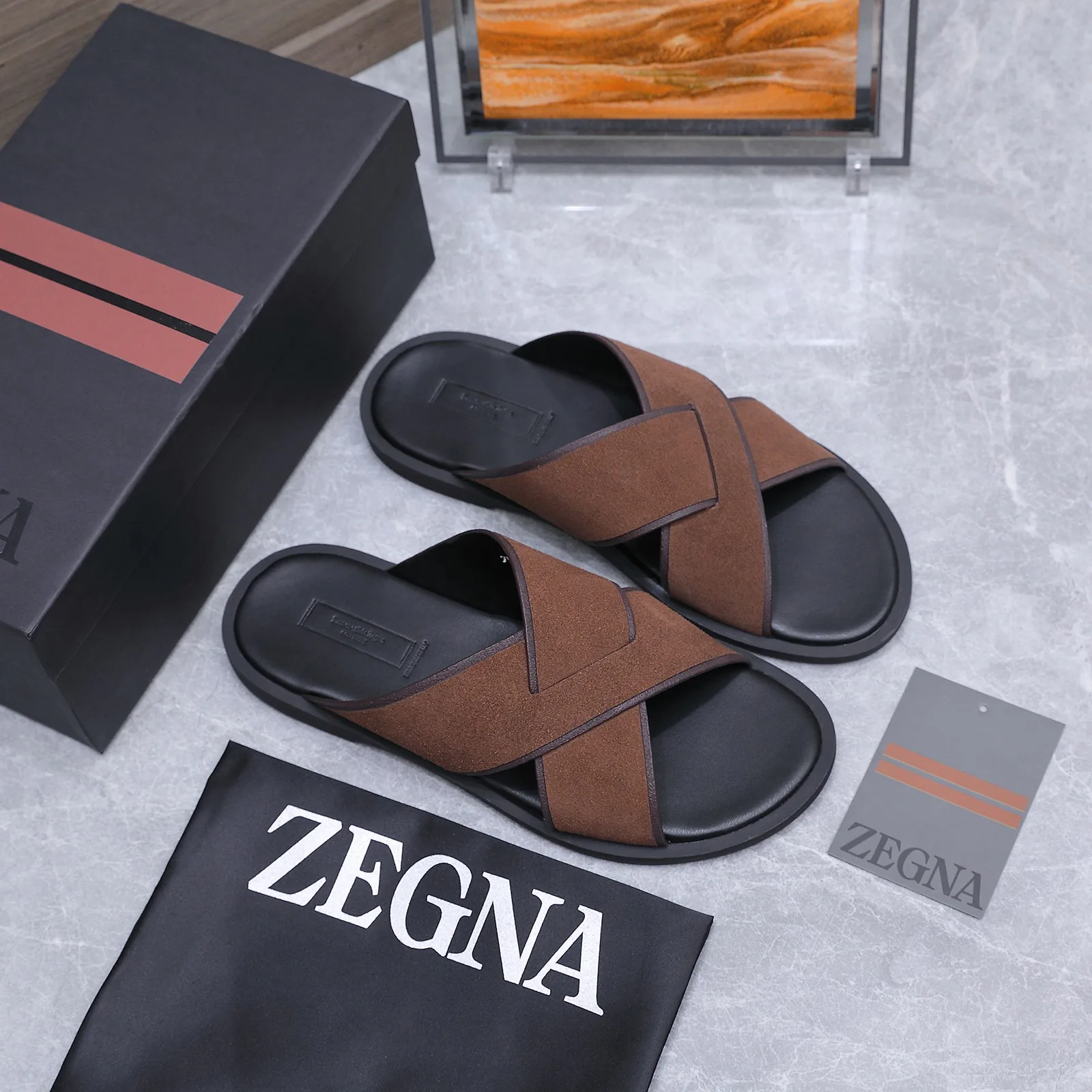 Шлепанцы Мужские Zegna 17514984