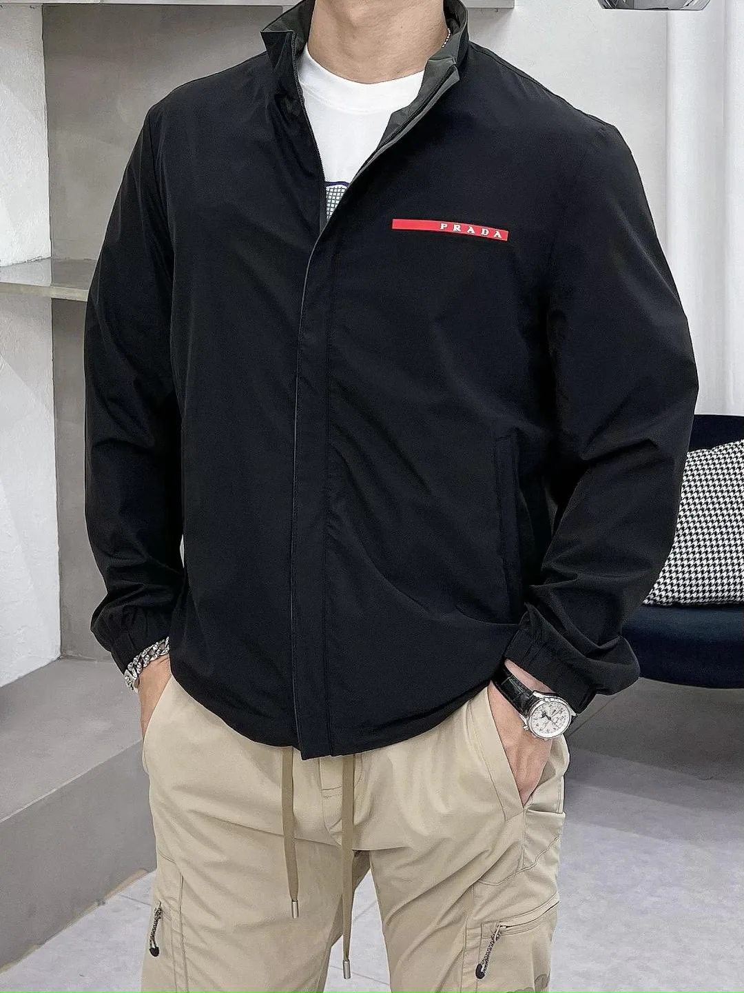 Куртки И Пуховики Мужские Prada 180683