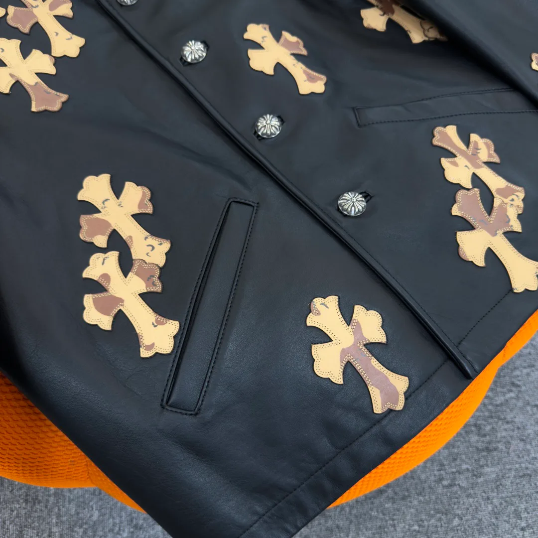 Кожаные Куртки И Дублёнки Мужские Chrome Hearts 17966746
