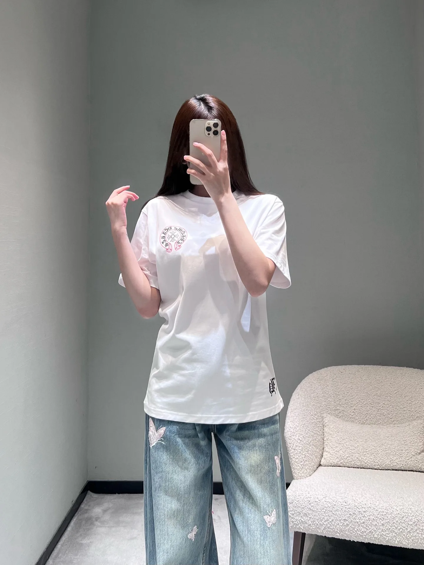 Футболки Женские Chrome Hearts 2707858